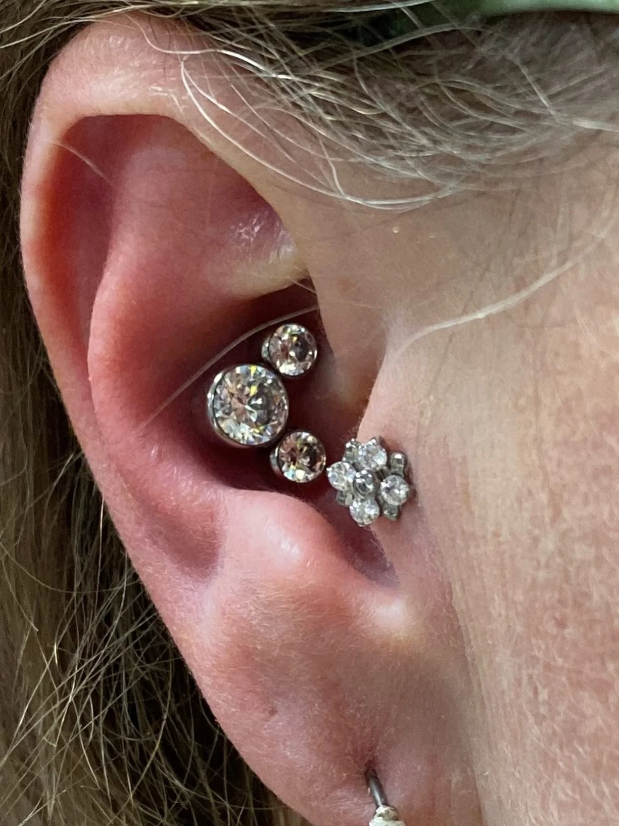 I remembered to grab a photo today!

I love doing conch piercings.

The Concha of the ear is like the inside of a photo frame, you should fill it with something to show off.

#conchpiercing #michiganpiercer #piercerofinstagram #fancyaf