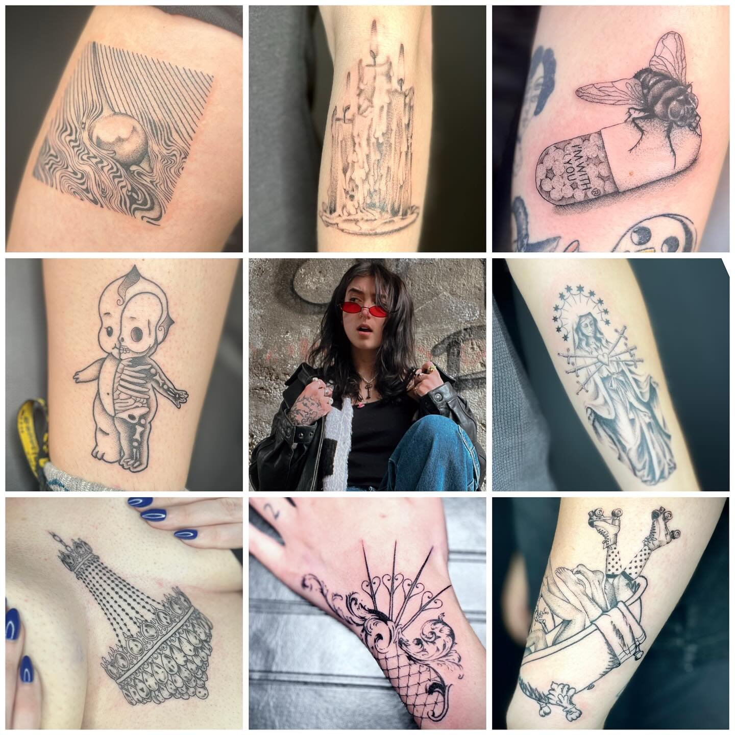 GIMME GIMME GIMME SOME
2 0 2 5👏👏👏

#tattoos #artistvsart #femaletattooartist #blackwork #surrealism #boldlines #weird #trippy #illustrative