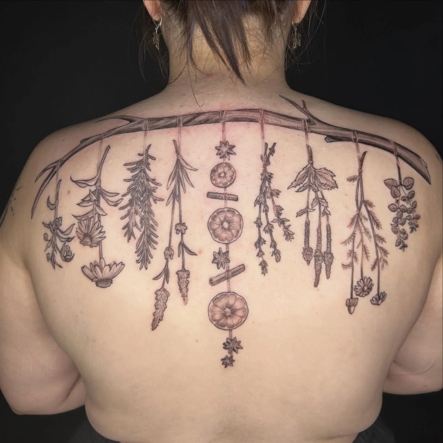 Sick herbal back-piece!!

#tattooartist #michigantattooartist #femaletattooartist #blackwork #blackworktattoo