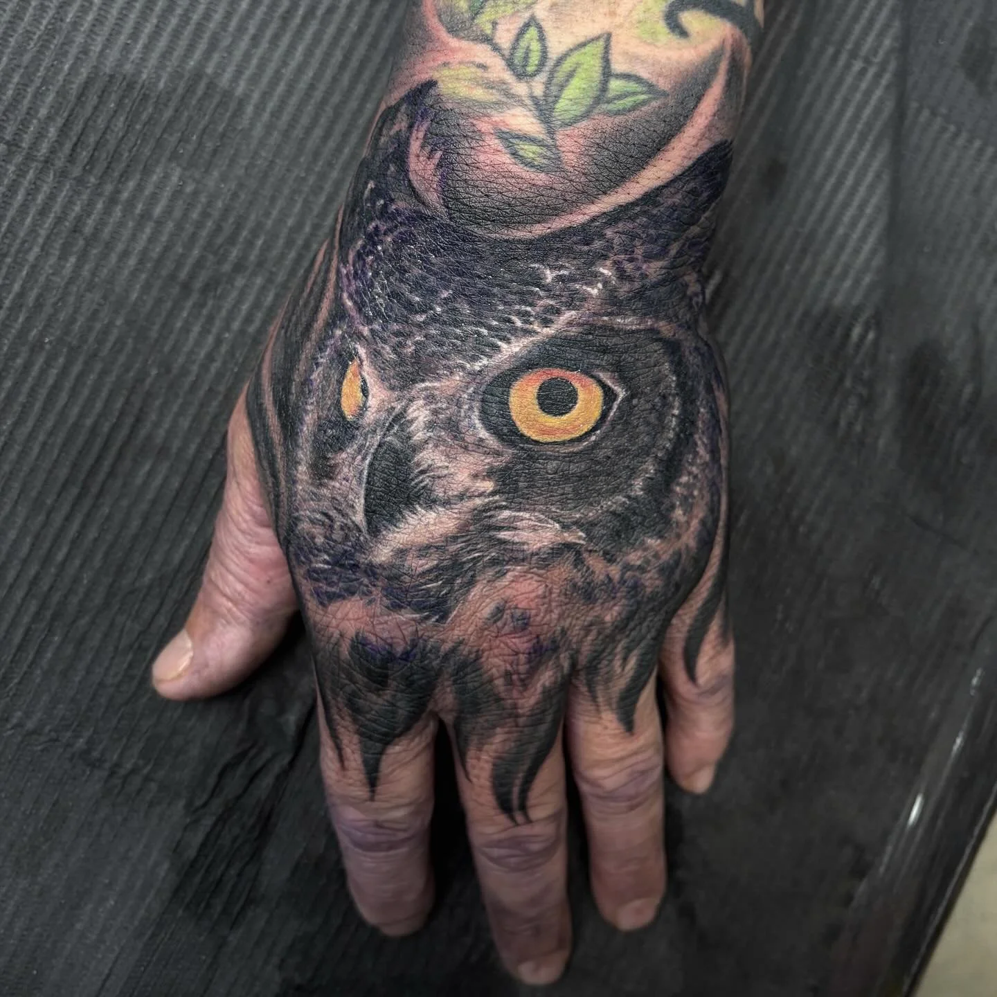 Yall keepin me busy with black and grey lately! Realized I never posted this owl job stopper so here we go! Thank you again! 💜 

@hive.tattoo.studio 

#flinttattooartist #michigantattooartist #ladytattooer #colortattooartist #michiganartist