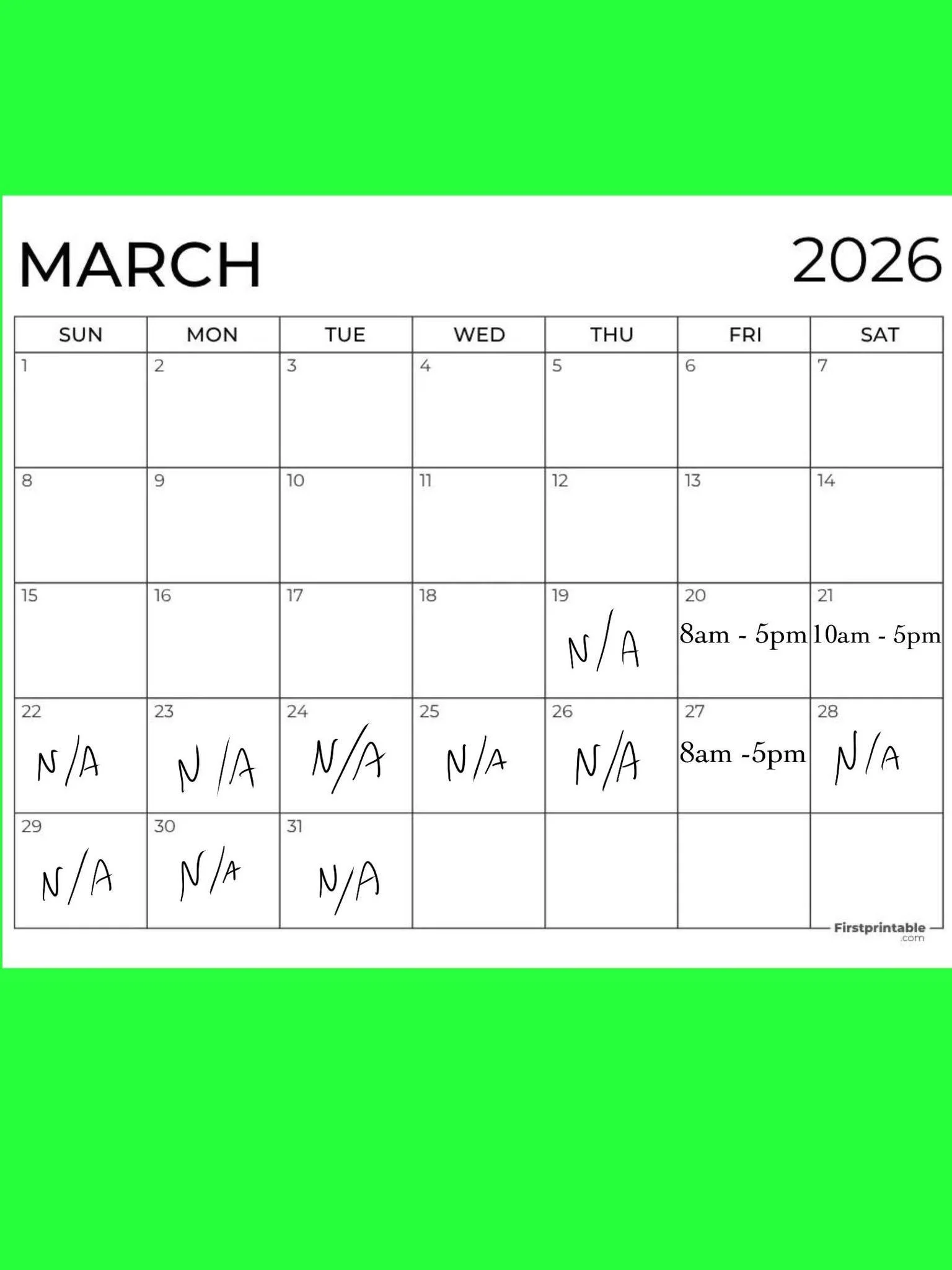 Hit me up if any of these days tickle your fancy 🙂🤣