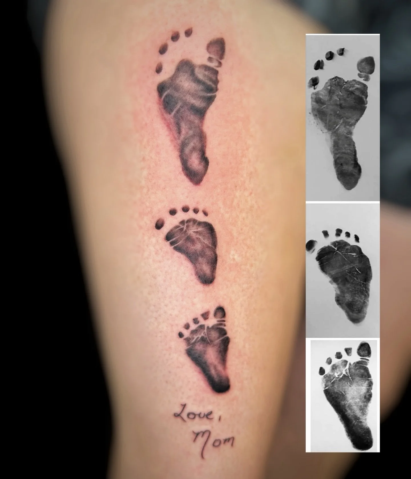 The same day I did the olive tattoo I got to do this tattoo as well, I love tattooing things that are important to my clients.