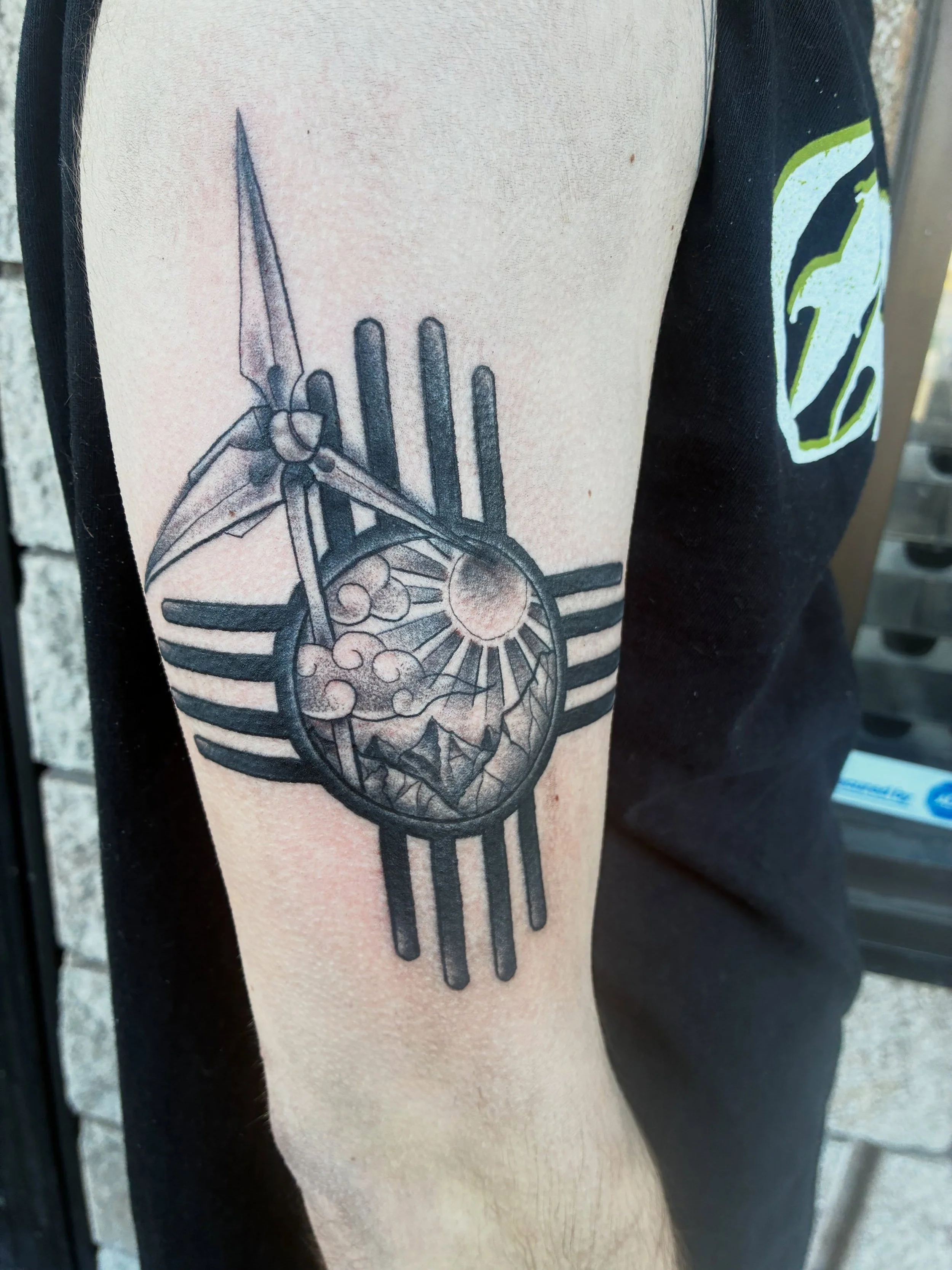 Awkward angle on this one. But thanks for letting me do this on you Jackson. This was the first tattoo I got to do @redoakstattoocompany. Can&rsquo;t wait to see where this goes! 
Just a reminder my books are always open, shoot me a message if you wa