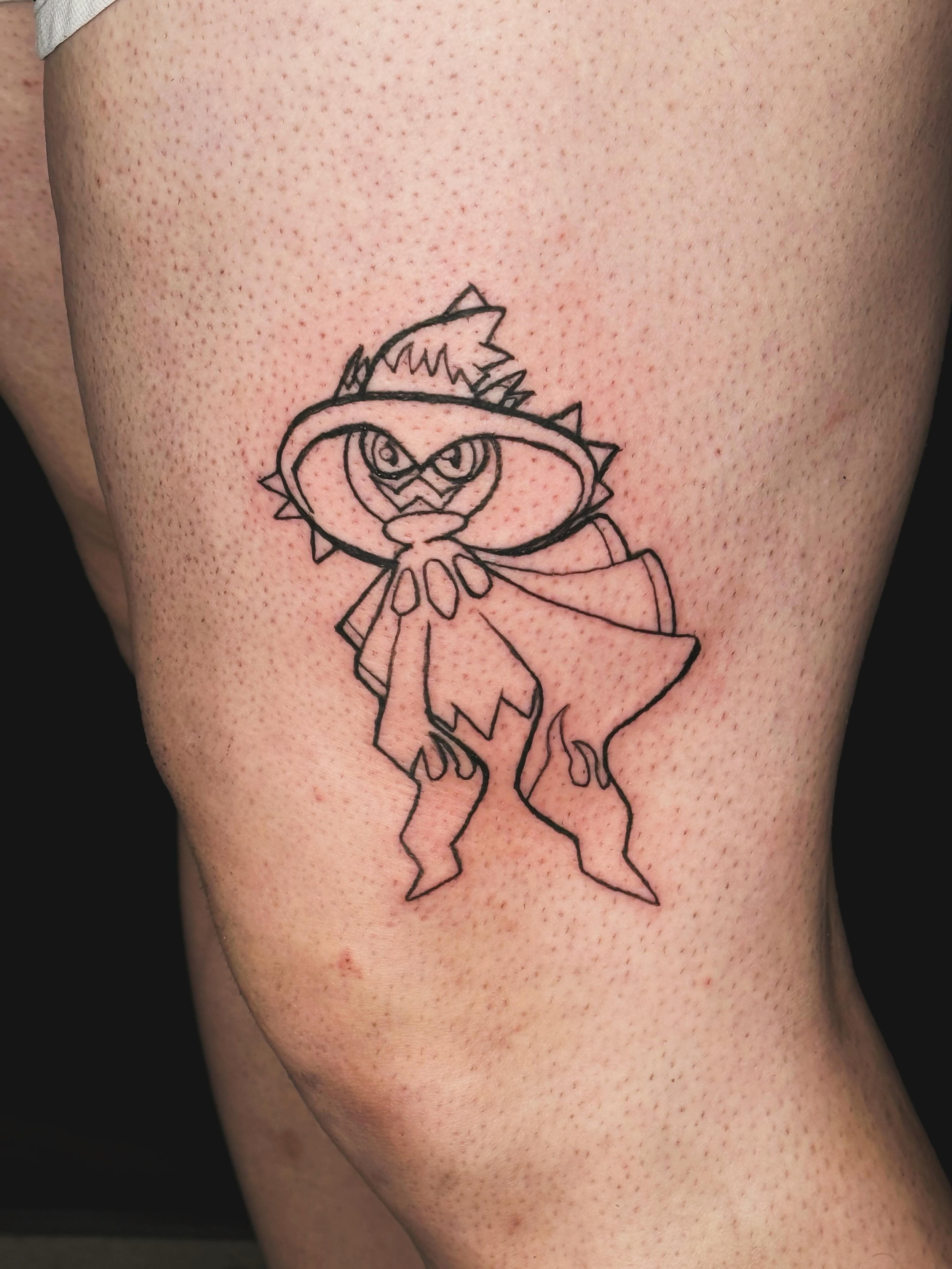 I drew on myself today. Color and shading another day. I love Mismagius btw. 💜👻✍🏻
.
.
.
.
.
.
.
.
#apprenticetattoos #lineworktattoos #pokemontattoo #selftattoo #tattoopractice