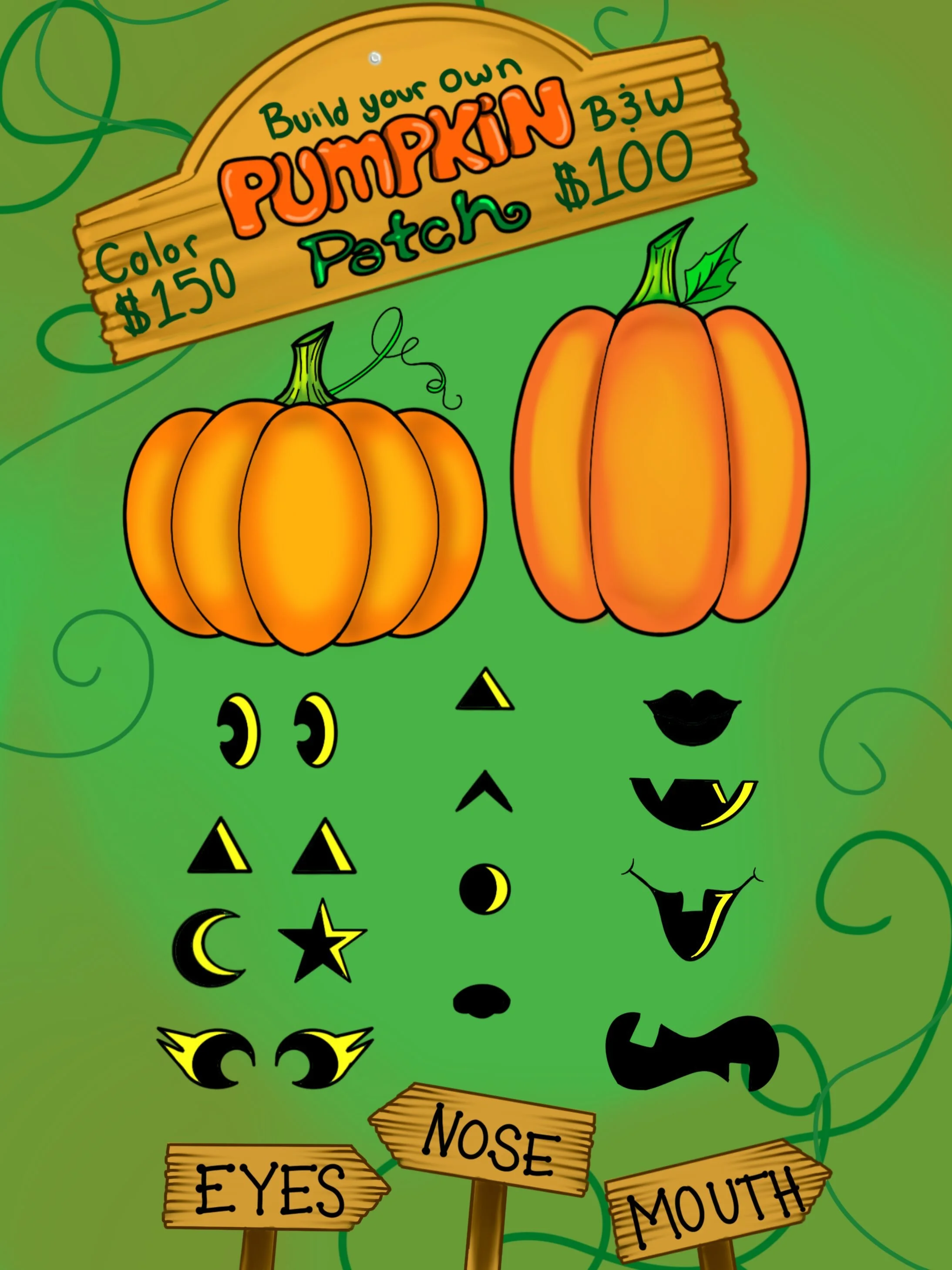 Fall is almost here! 
Build your own pumpkin flash will be available through September and October!