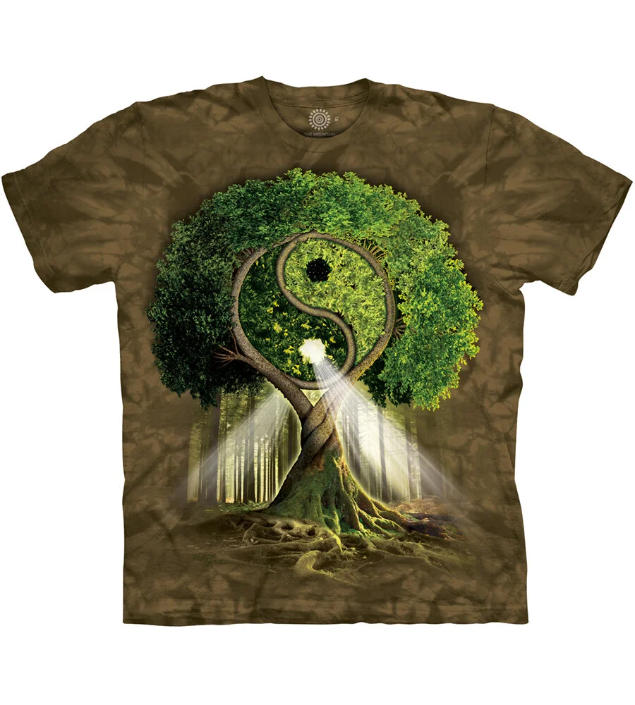 Blue Dolphin - Ying Yang Tree - T-Shirt - 3209 - SQ6680768 - Tree, tshirt, tee, teeshirt, shirt - Every purchase at bluedolphin.org directly helps the ocean through education and research funding.
