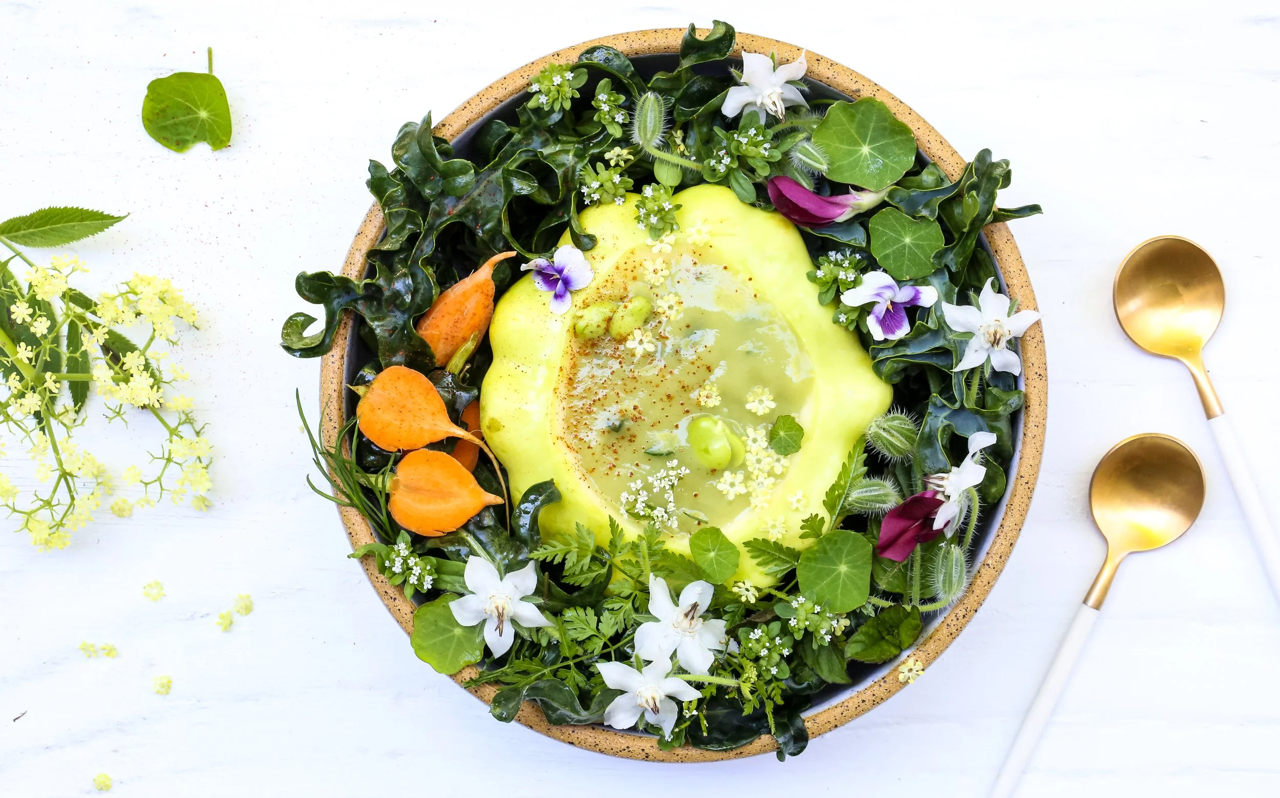Summer Squash Soup w/ Spigarello Recipe
