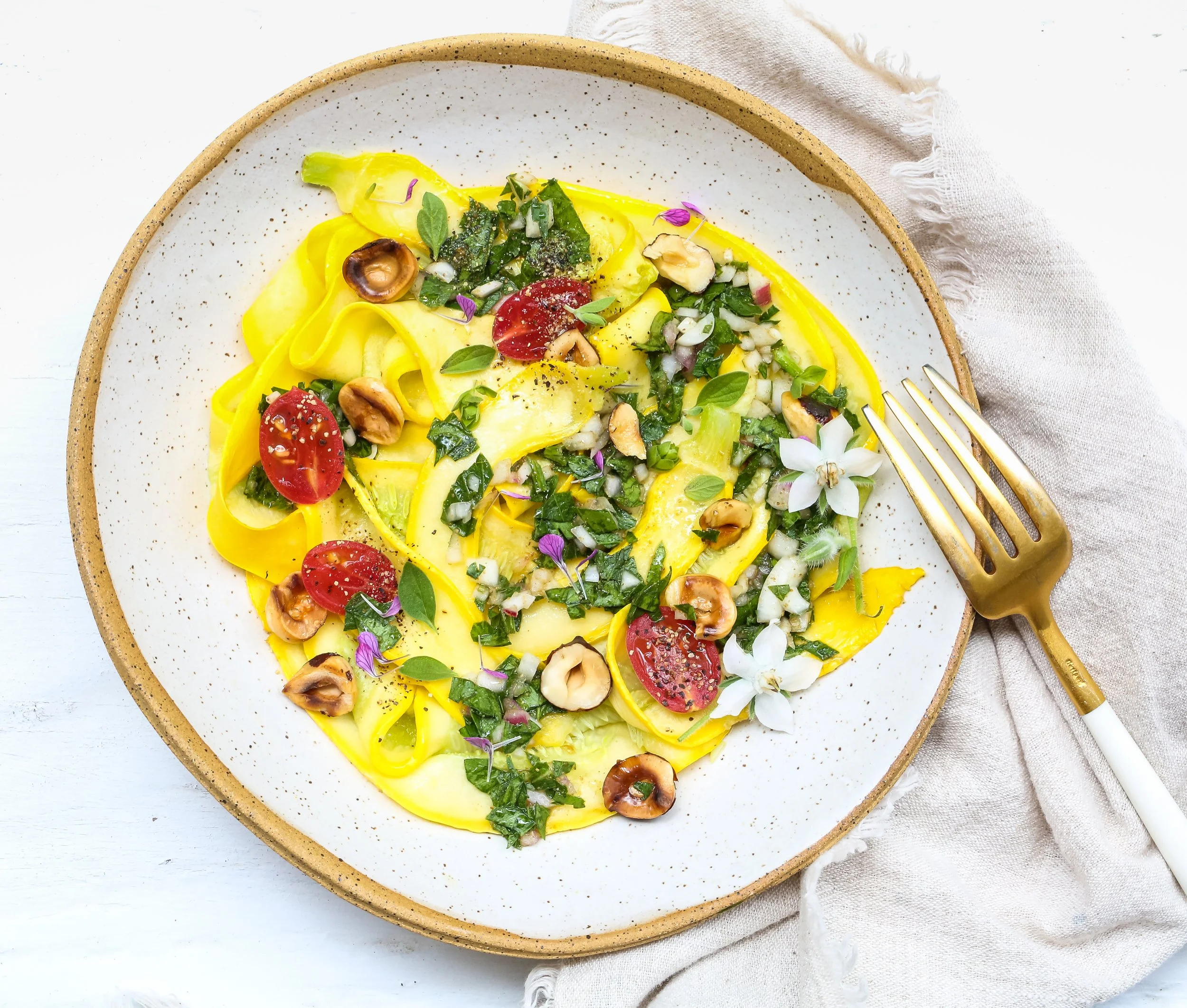 Crookneck Squash Ribbons Recipe