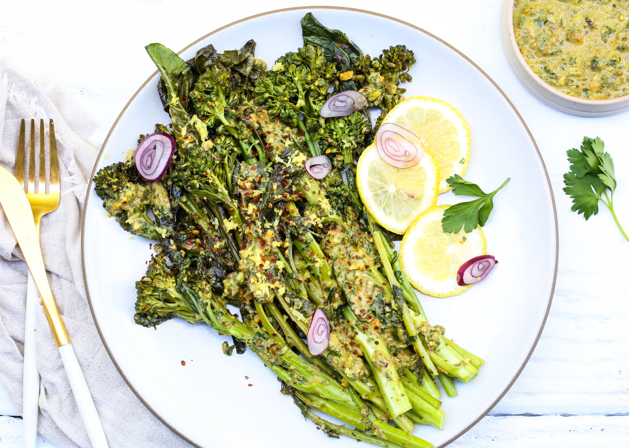 Broccolini With Lemon Caper Sauce Recipe