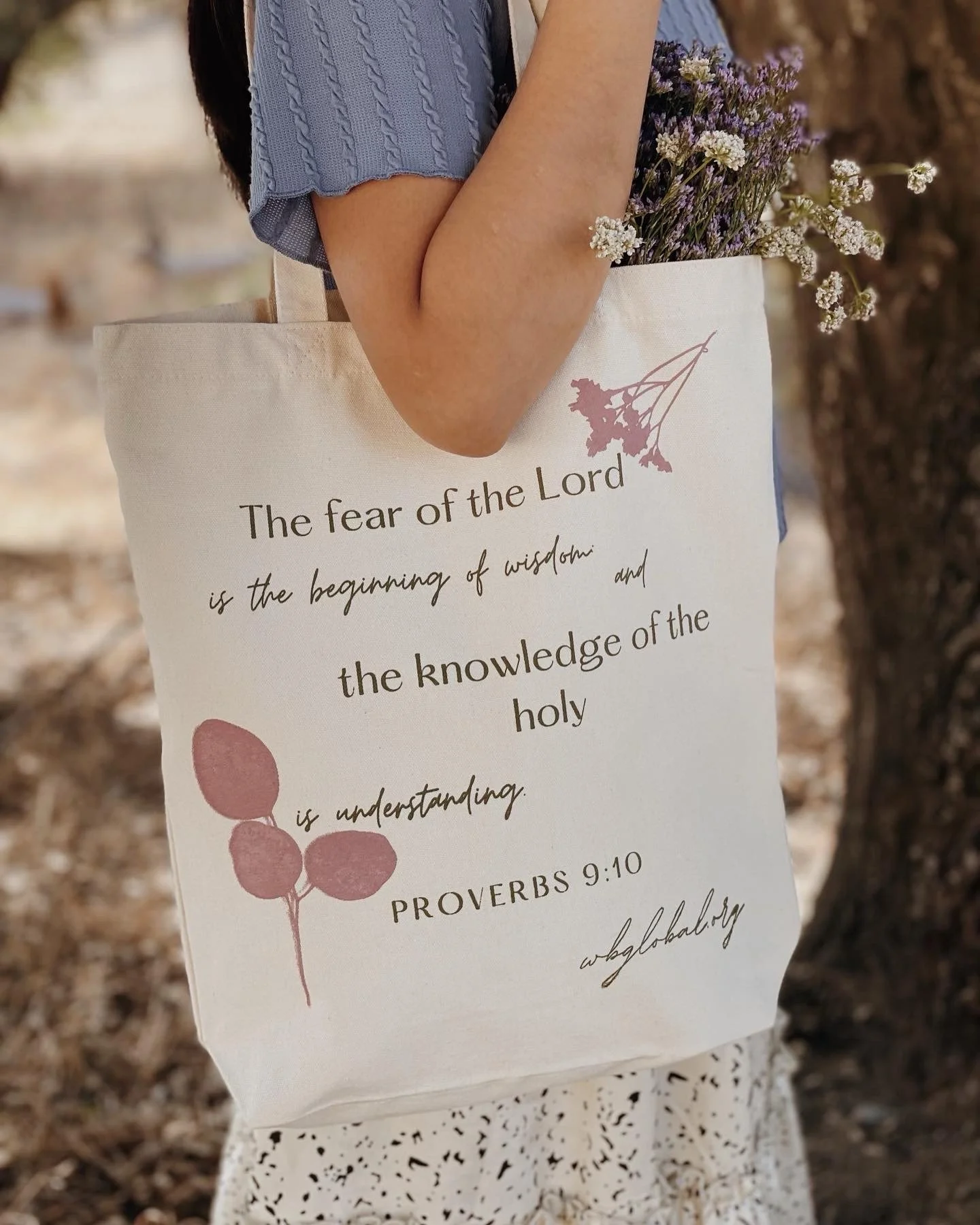 Proverbs 9:10 Canva Tote
