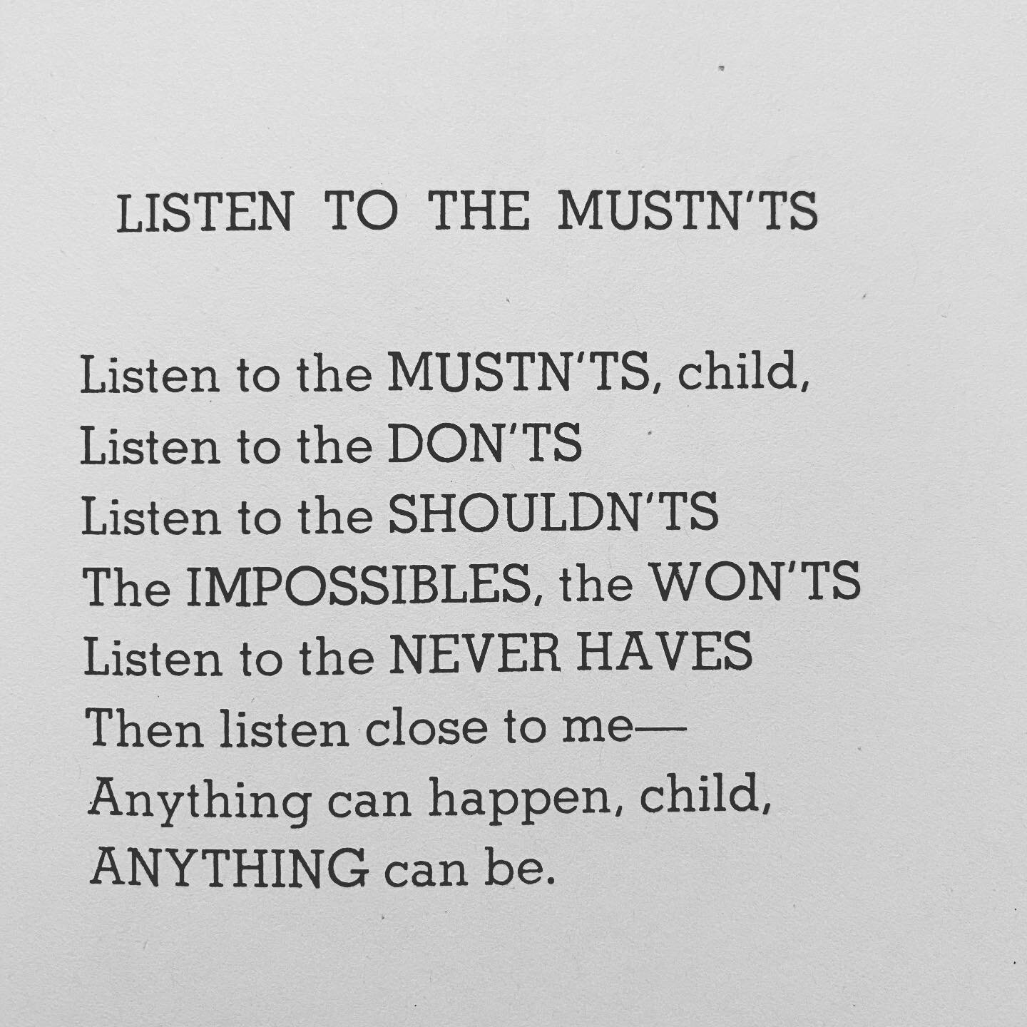 In honor of poetry morning at my son&rsquo;s school, here&rsquo;s one of my favorites for you
