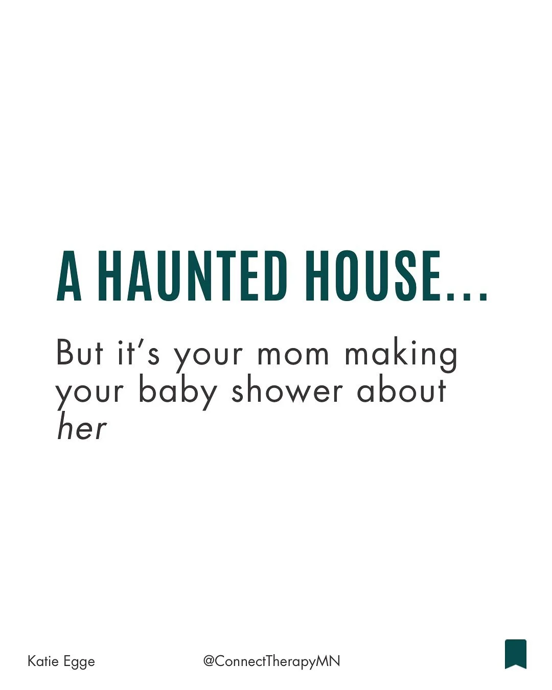 ‼️Some haunted house don&rsquo;t have ghosts👇🏽

&hellip;sometimes they have emotionally immature parents (EIP) who gaslight, guilt trip or invalidate you until you question everything you know - including yourself

If any of these scenarios felt a 
