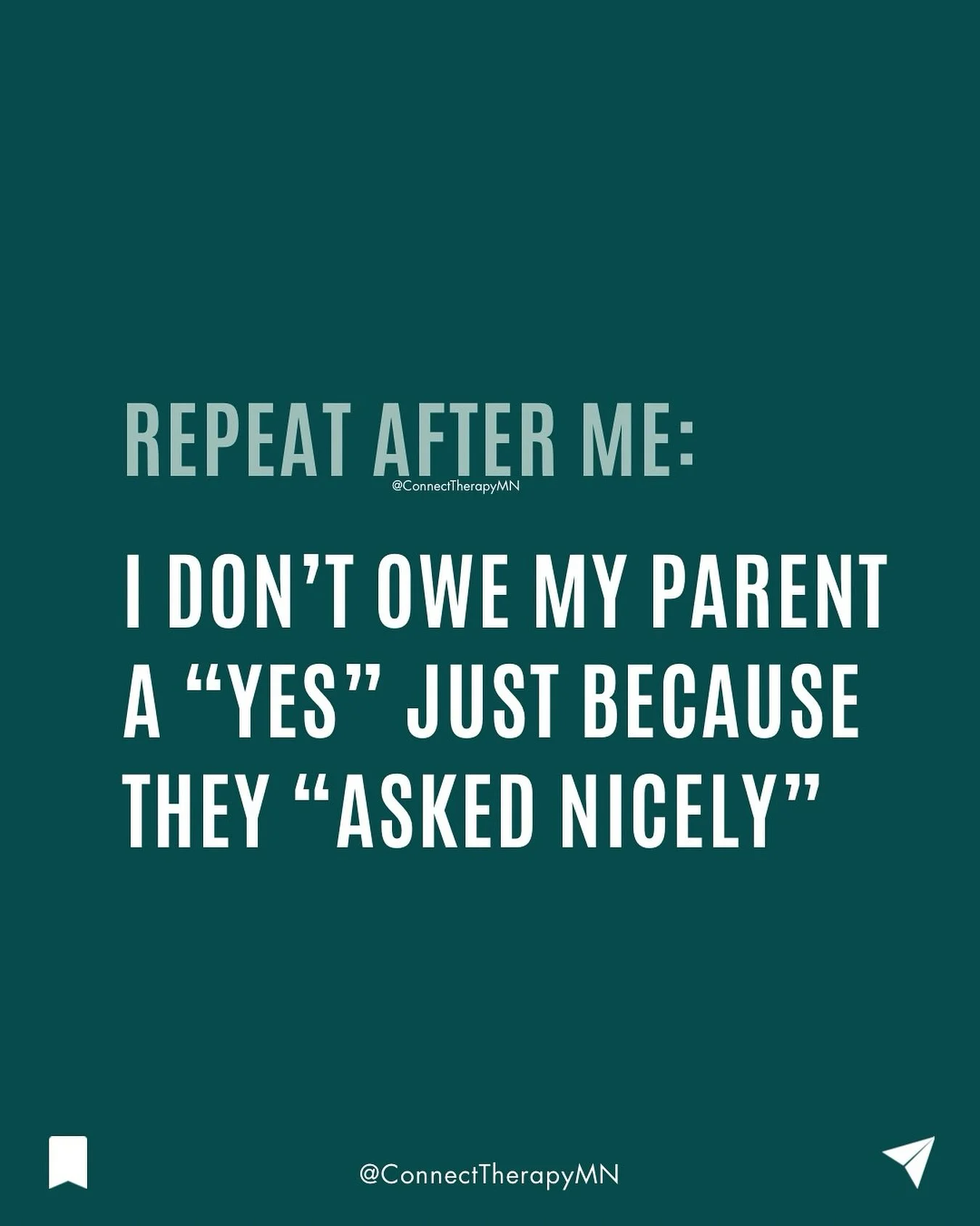 ‼️If saying &ldquo;yes&rdquo; feels like your ONLY option&hellip; it&rsquo;s probably because saying &ldquo;no&rdquo; never felt safe growing up⬇️

You probably learned to read the room, minimize your needs, or give in just to avoid tension -

And no
