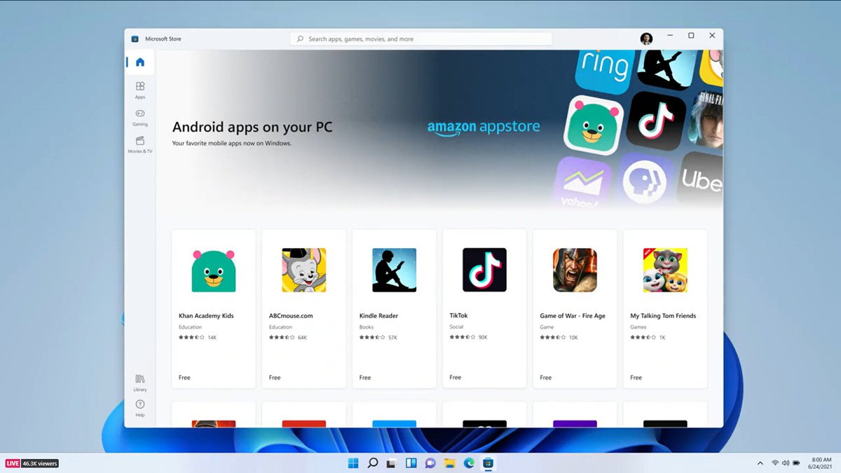 Windows ပေါ်မှာ Android App တွေ စတင်စမ်းသပ်နေတဲ့ Google