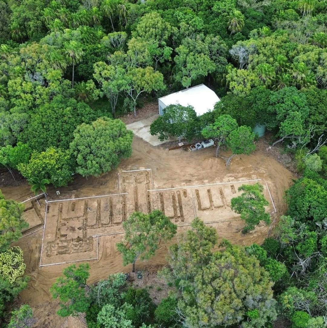 well it was with super levels of excitement Liza @Turkevychdesign and I visited our site up at Agnes Water, Qld to see how it all felt with the site cleared and marked out. A very special project for us together with our wonderful clients Louise &amp