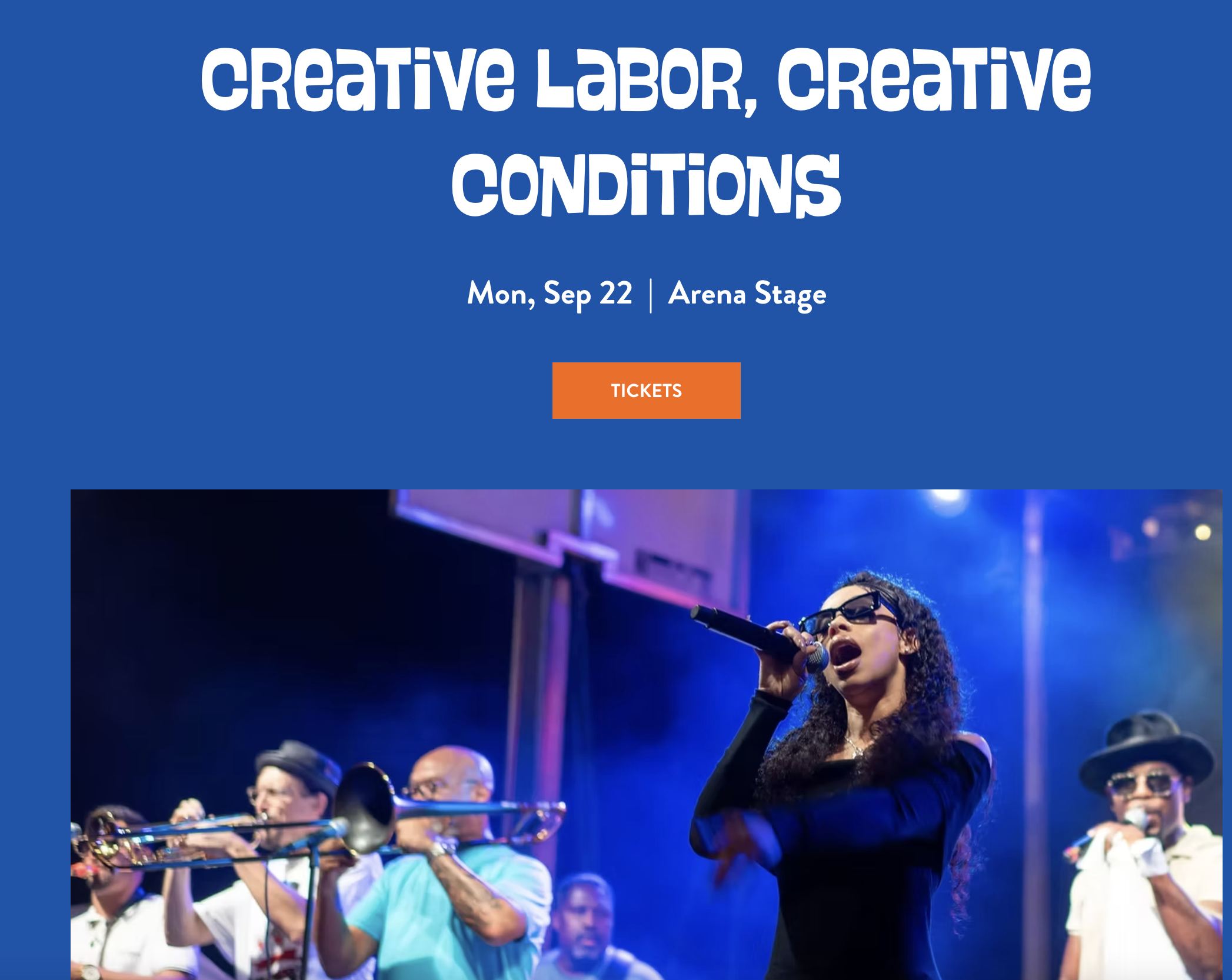 Kristina emcees “Creative Labor, Creative Conditions”