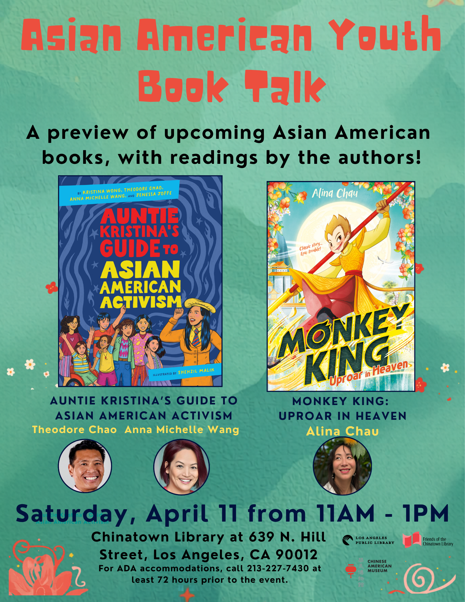 Book Event at LOS ANGELES Public Library in Chinatown