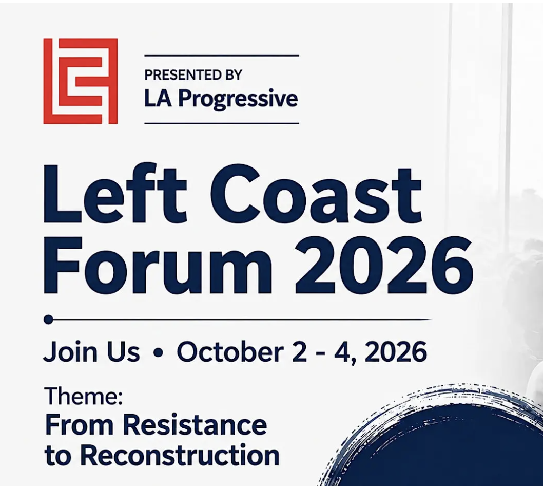 Kristina on a LEFT COAST FORUM PANEL