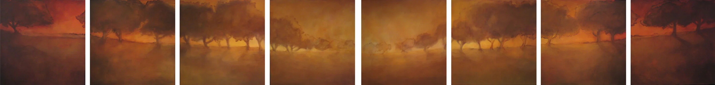 acrylic on canvas, 30" x 240" (SOLD)