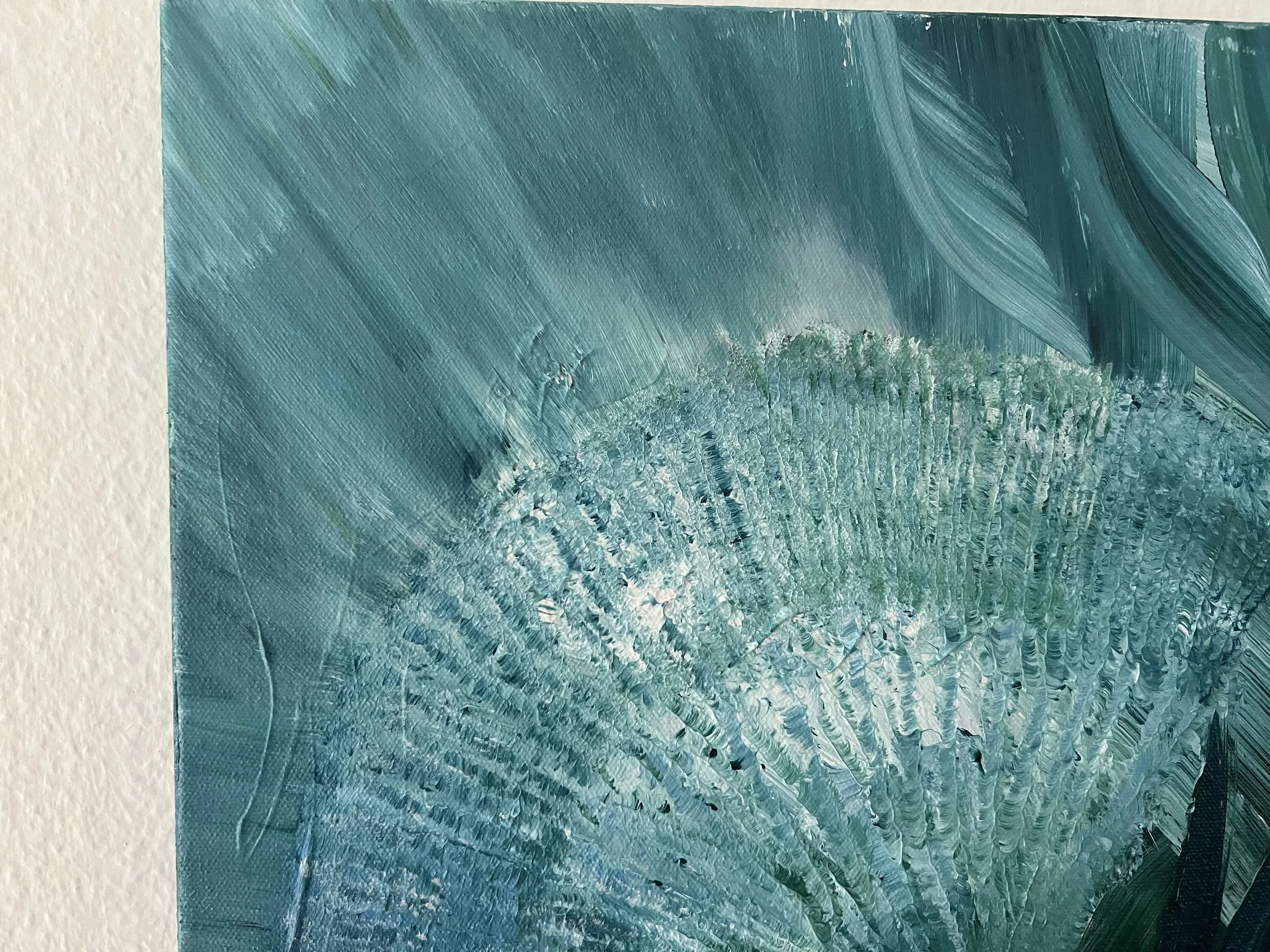Morgentau_abstraktes Acrylbild Blume petrol grünblau_IMG_3290-1.jpeg