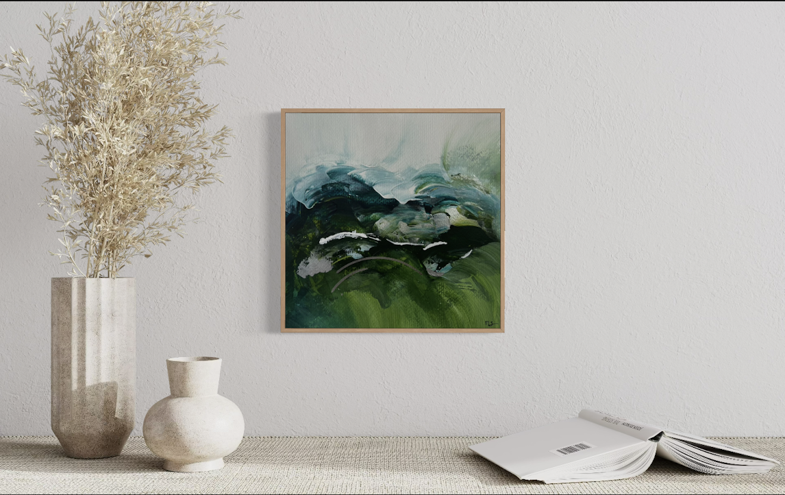 Moosgarten_abstrakte Kunst auf Papier in blau grün_mockup3.png