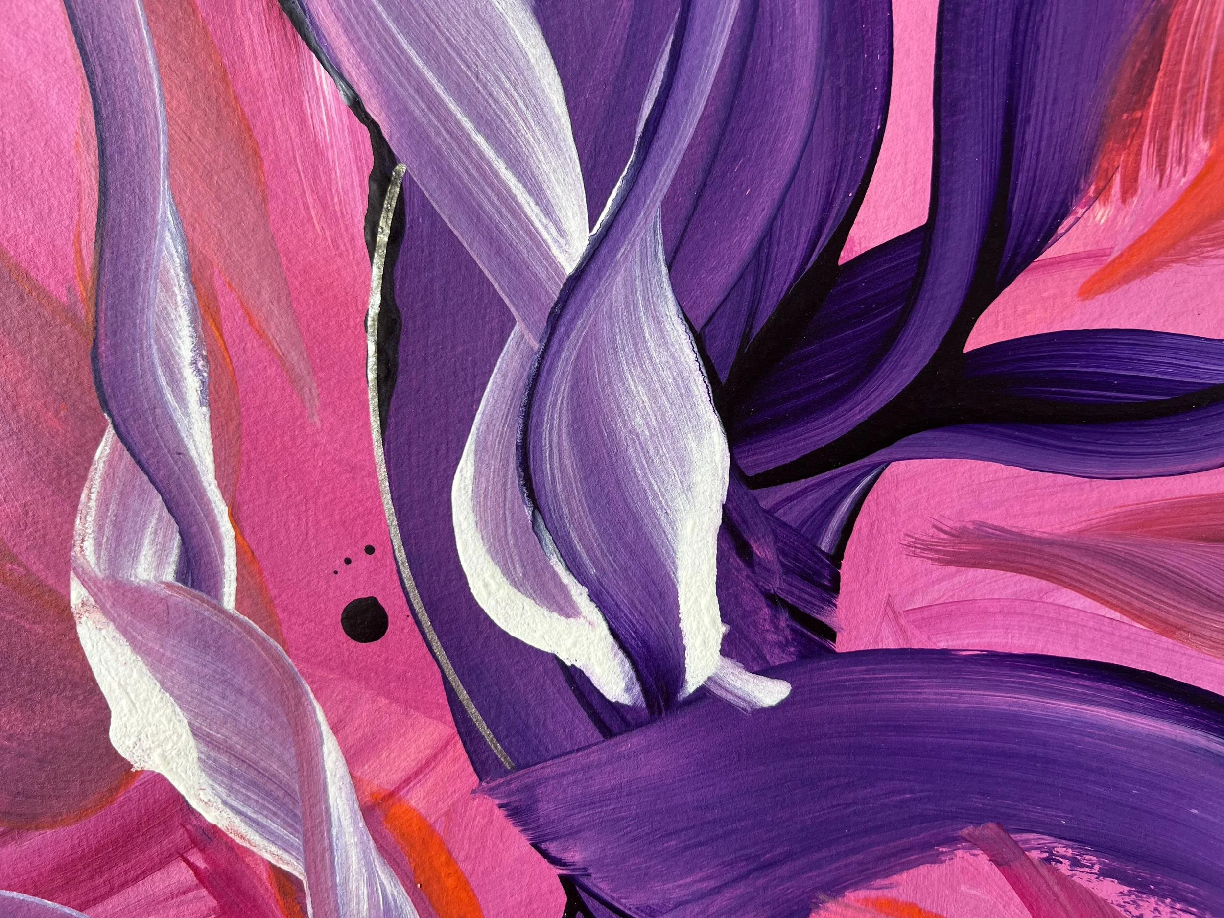 Passionsblume_abstrakte Blumen Acryl in pink und violett - Zürich_IMG_5974.jpeg