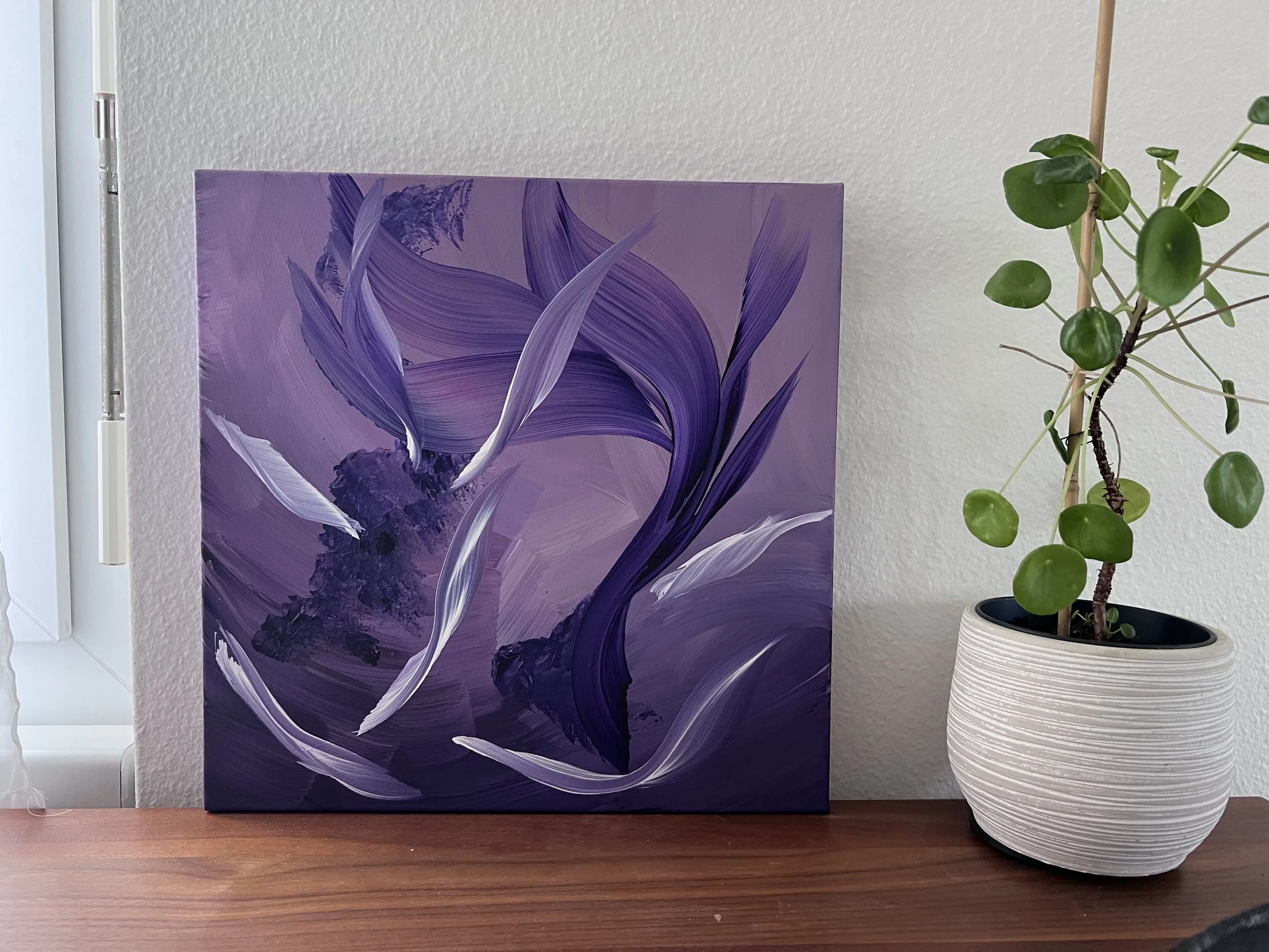 Fliegende Felsen_abstraktes Acrylbild in violett_2509 Fliegende Felsen.jpeg