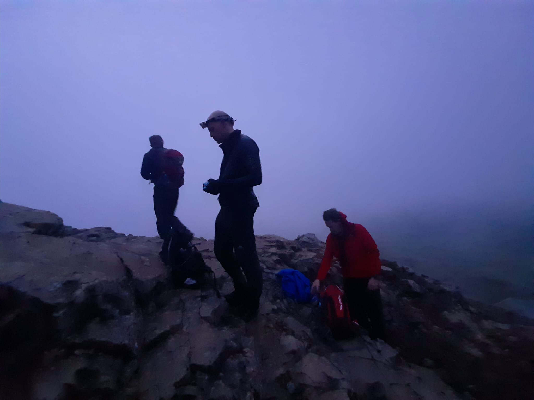 At the start of the Crib Goch route