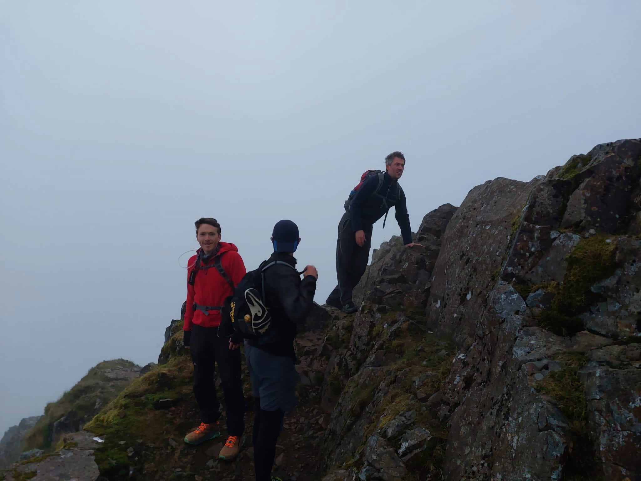 Miles searching for a cafe at the top of Crib Goch