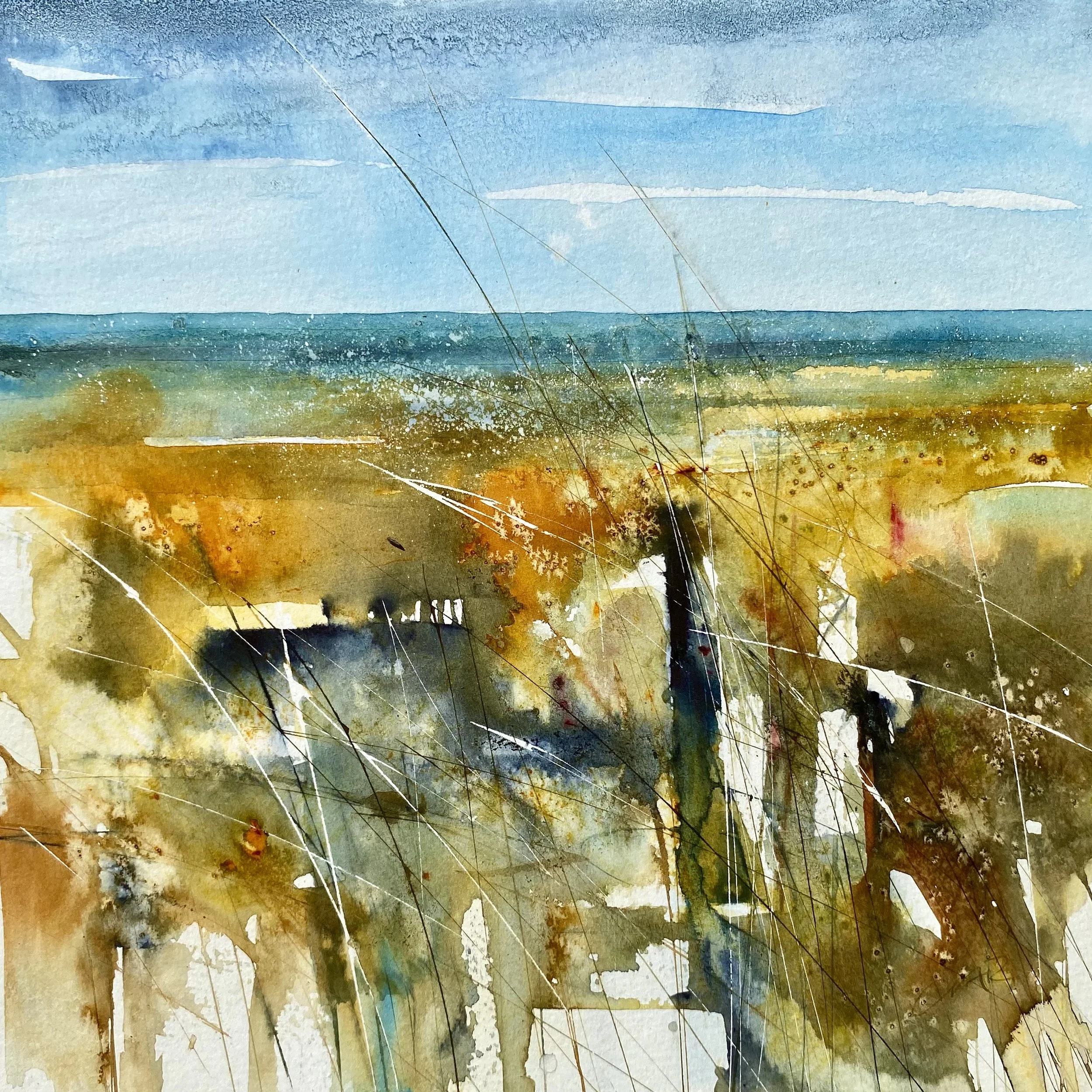Beach Textures   £380
 Watercolour
 Sold in mount only for safety  50 x 50cm 
 Free shipping to UK, only


