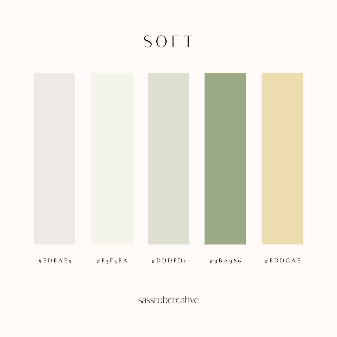 Soft 🌿​​​​​​​​​
Get in touch for services via DM or email info@sassrobcreative.com ✨​​​​​​​​​​​​​​​​​​​​​​​​​​​​​​​​

#colourpalette #colourpalettes #colourpaletteinspiration #colourpaletteoftheday #colourpaletteinspo #graphicdesign #creative #inspo