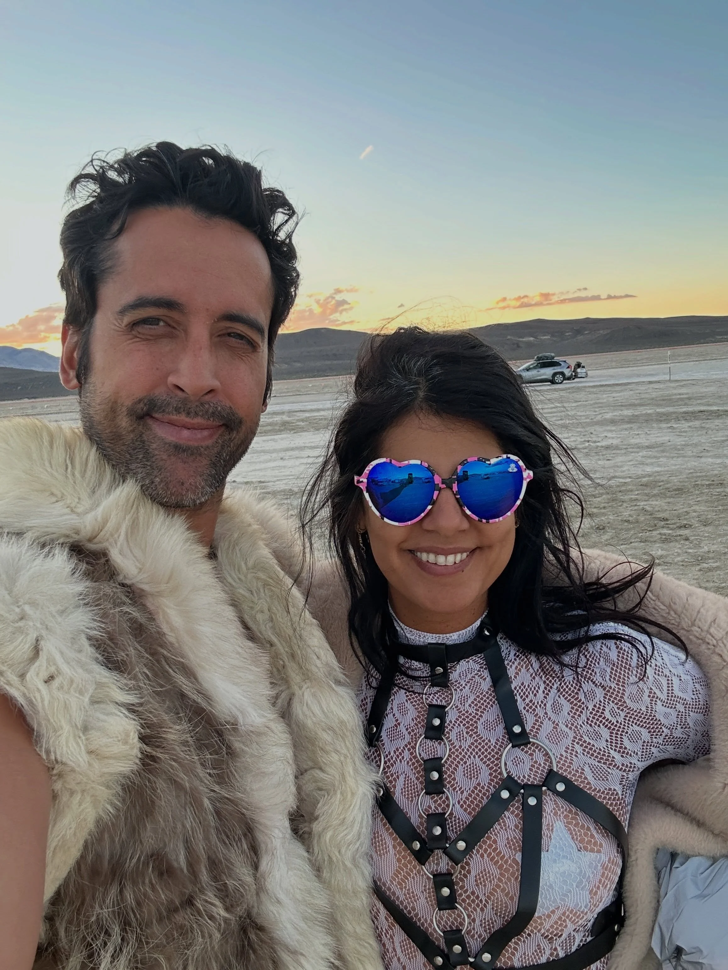 Some experiences stay with you forever! 🪐🛸🪭This was a big burn for us coming back to the Playa as newlyweds. We were going to have a Playa wedding on Thursday, but the dust storm had other plans so instead of having another Ceremony, we were alone