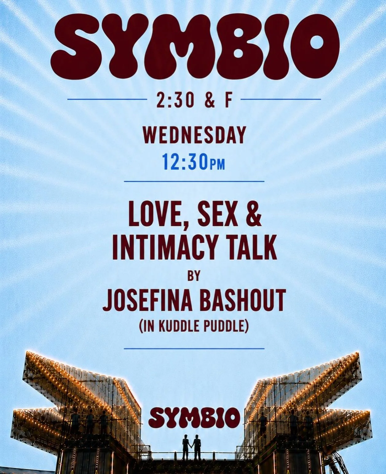 Did someone say Playa wedding &amp; honeymoon!!!🤭Fresh off my wedding I&rsquo;m excited to be sharing my magic, live at camp Symbio located at 2:15 &amp;E on Wednesday &bull;LOVE, SEX &amp; INTIMACY 💋 &bull; Would love to see you, meet new happy pe