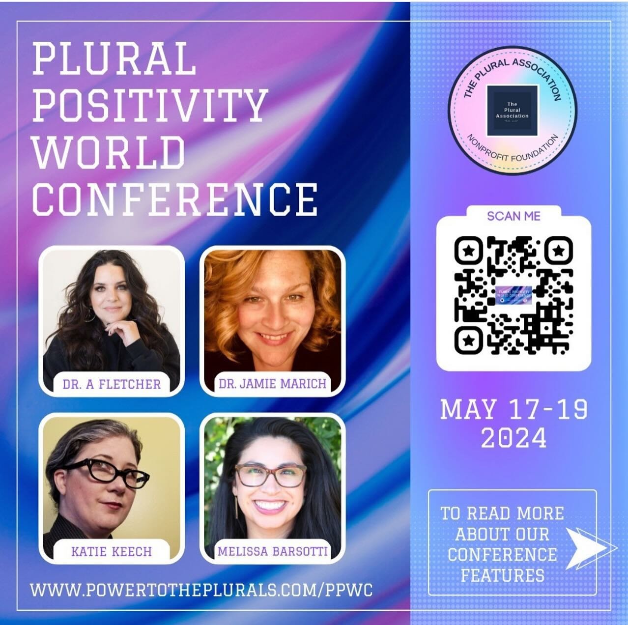 Repost @thepluralassociation 💙🩷

We are honored and delighted!! 🧩✨🙌🫂

Please go to the Plural Association insta to learn more about thier annual conference. Thank you @katiekmft for asking us to be on a panel with all ya&rsquo;ll epic plurals.💙