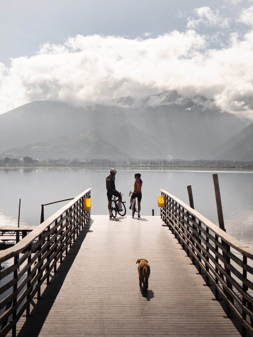 Cycling Around Lago San Pablo, Ecuador