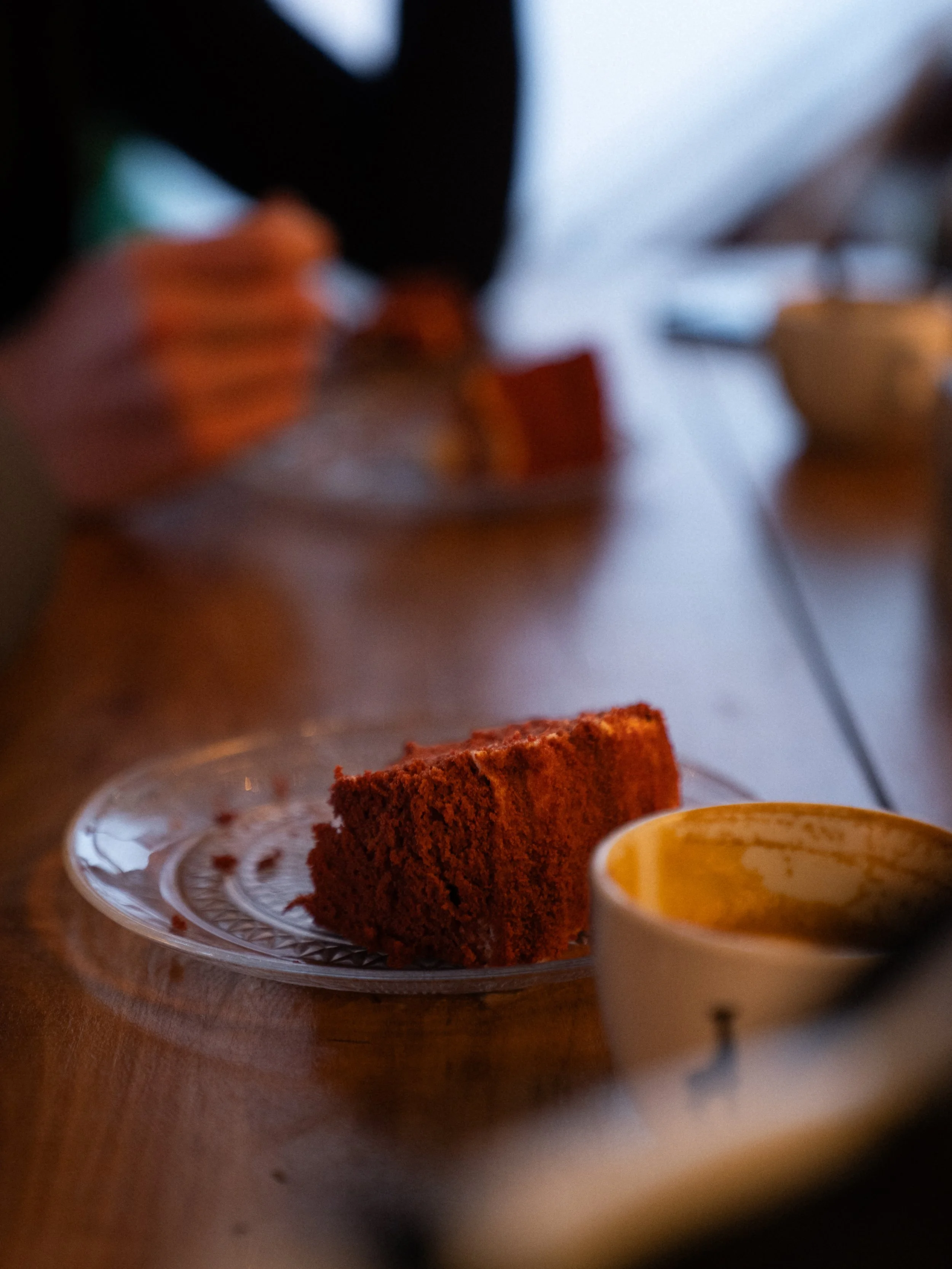 Finish of a winter cycling loop at Café De Zeetoren in Hoek van Holland, known for great cake, good coffee, hot chocolate and dune views.