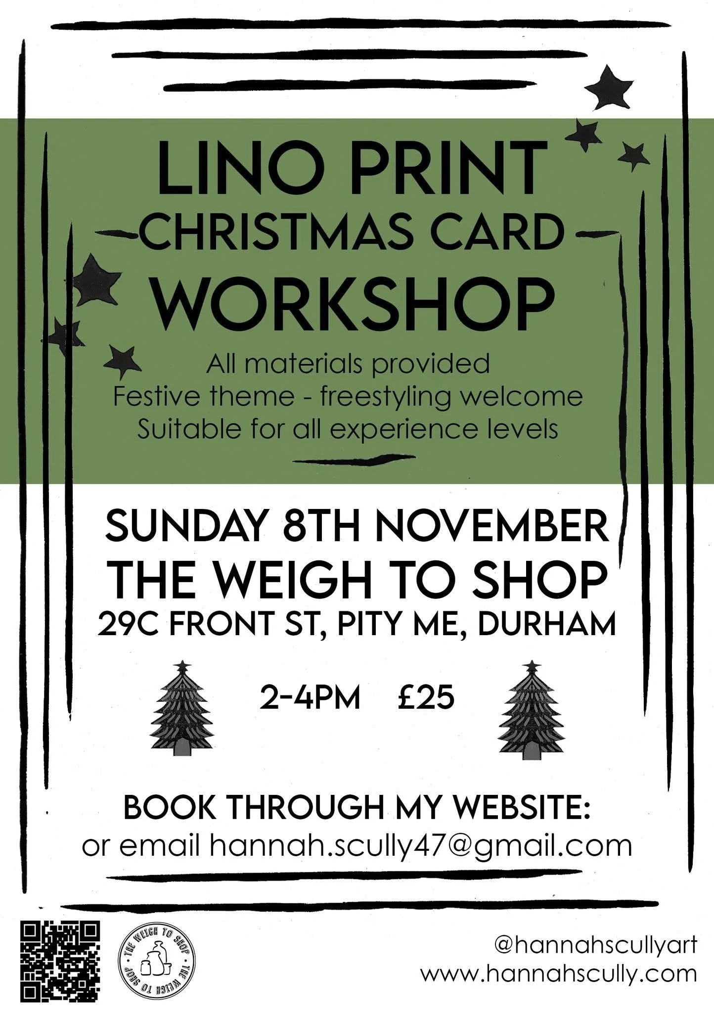 Lino Christmas cards Workshop
