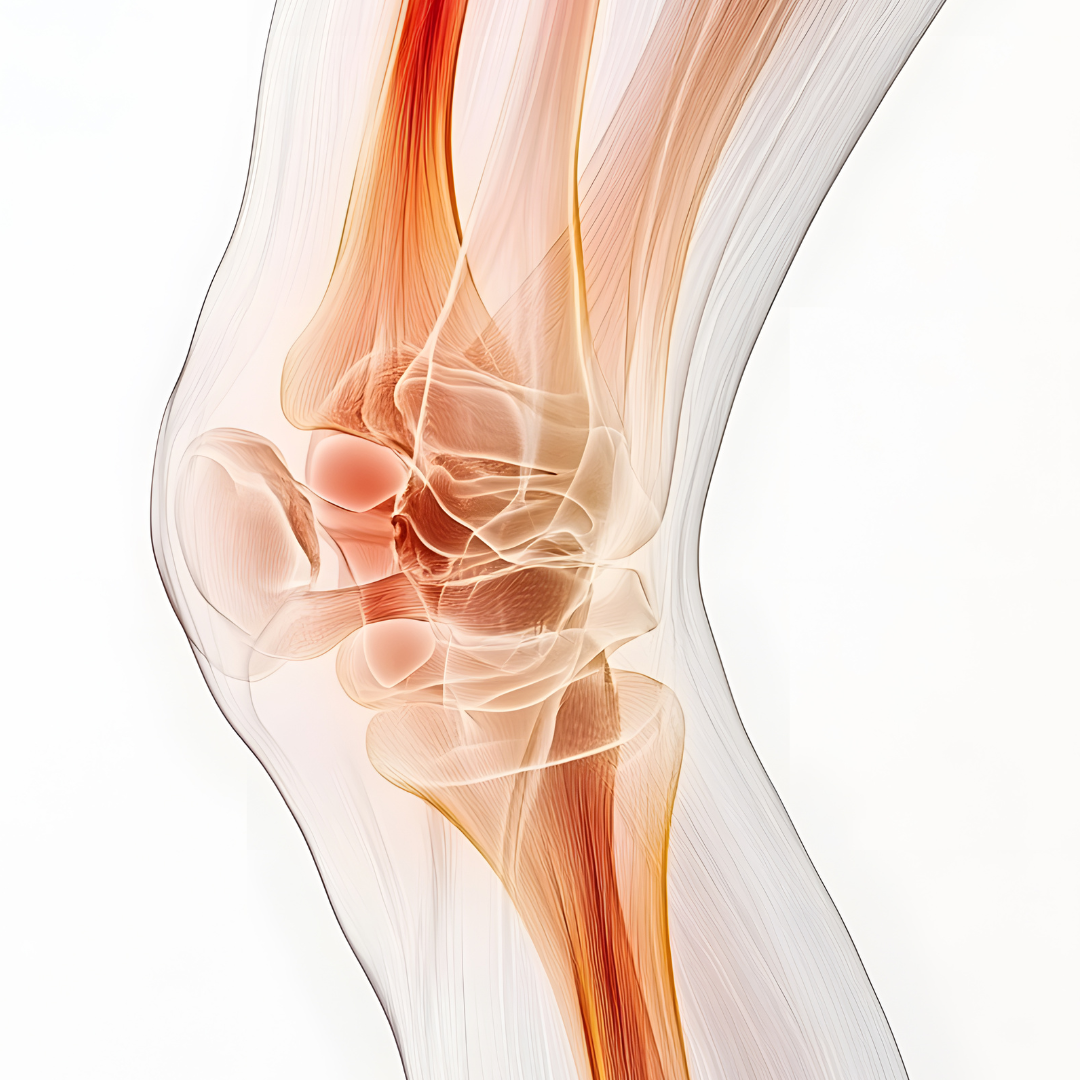 Image depicting the structure of the knee joint including the ligaments