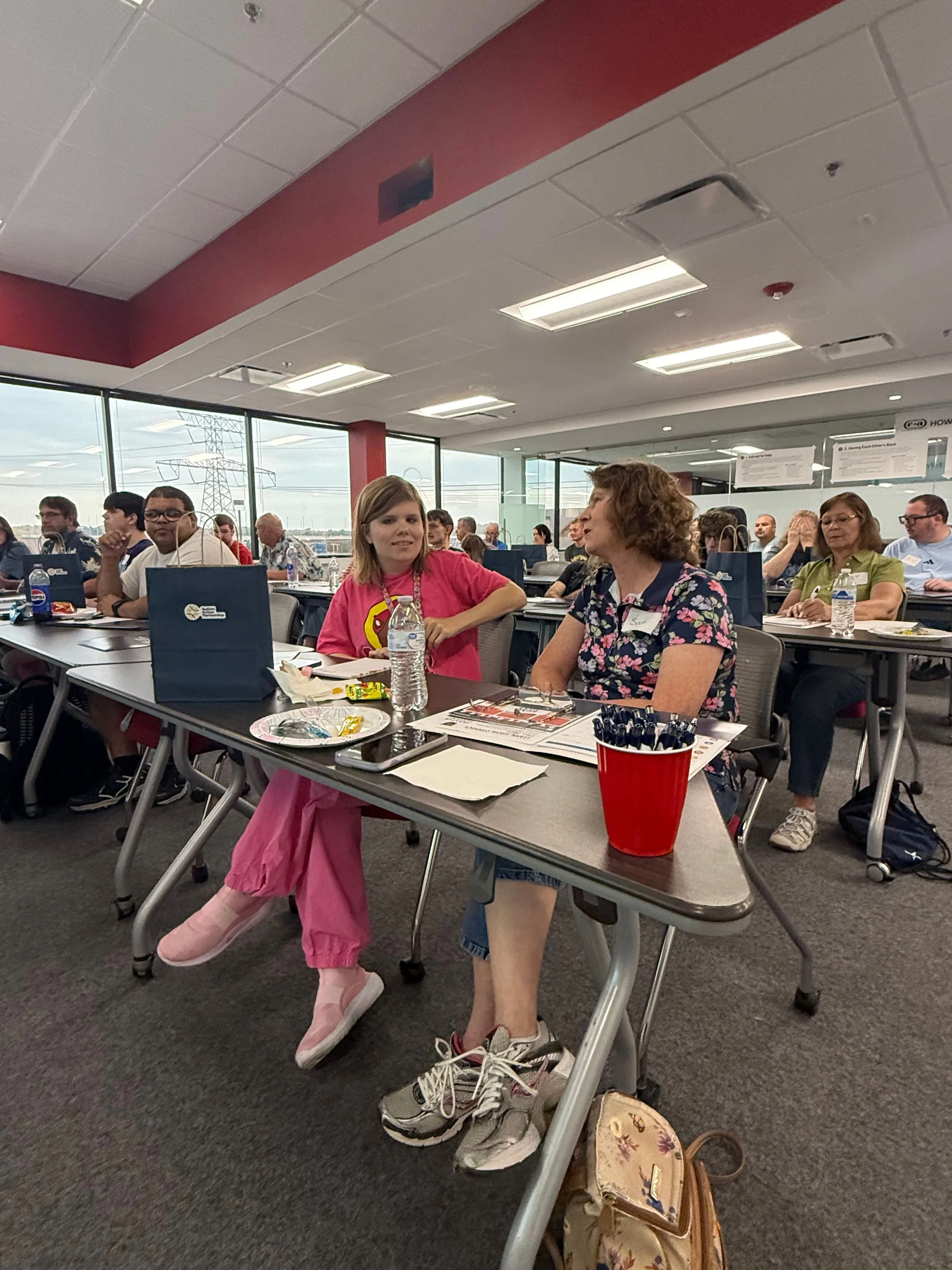 Full classroom of adults