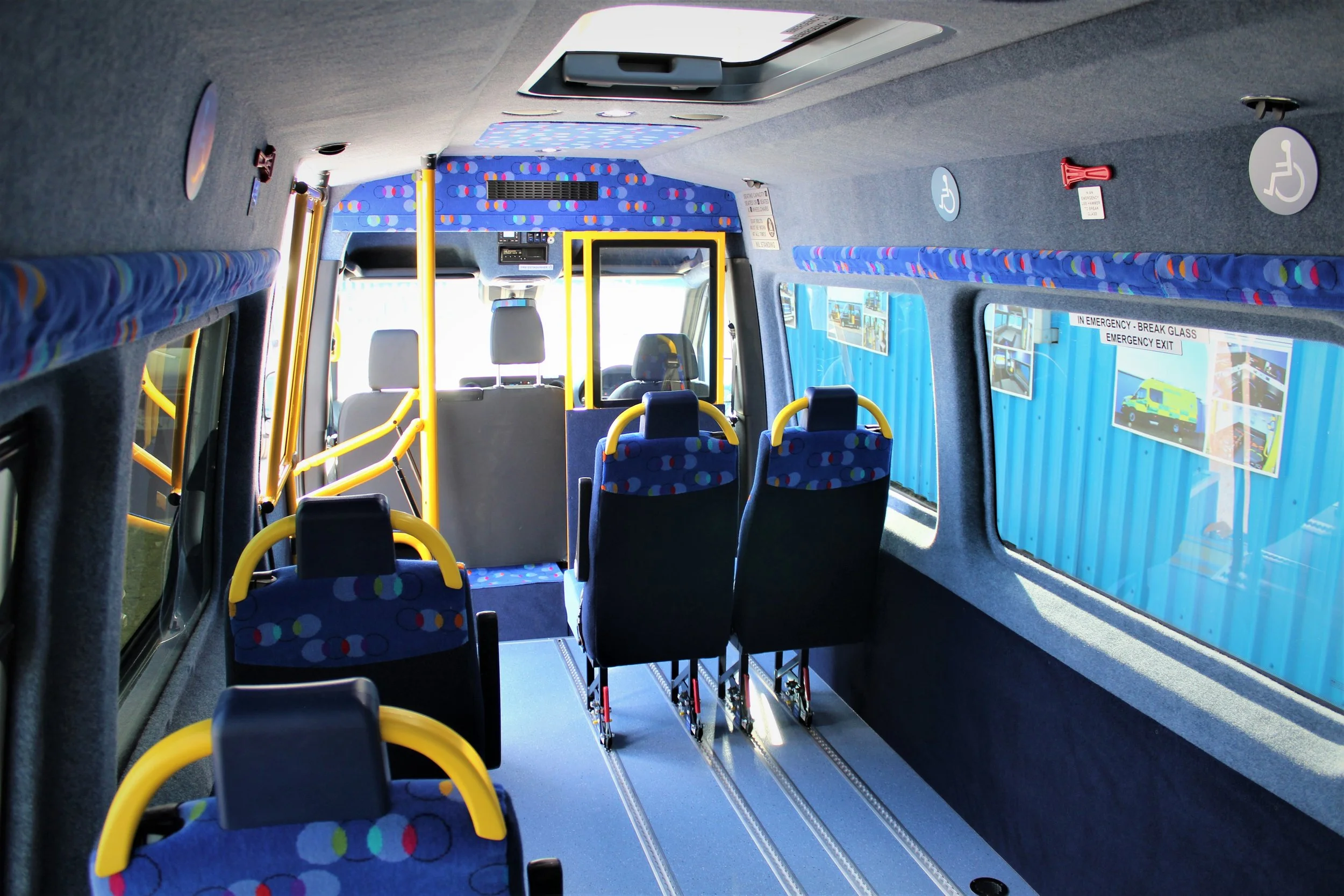 Interior of 2016 Mercedes Sprinter conversion