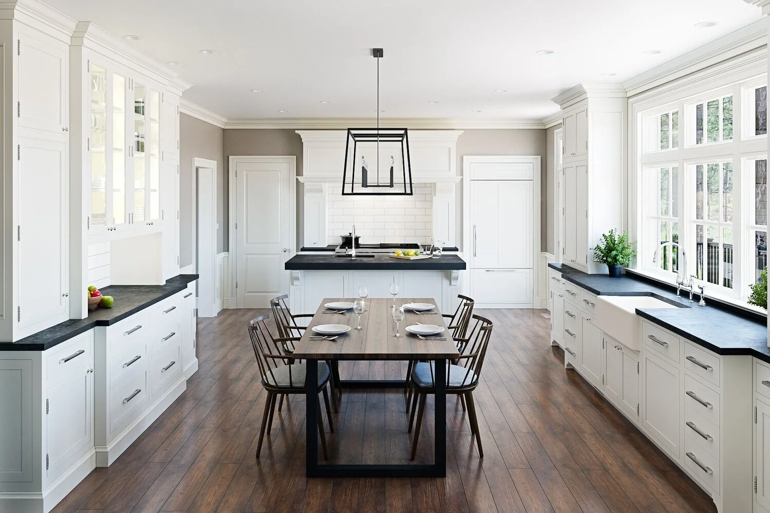 Transitional Farmhouse Kitchen