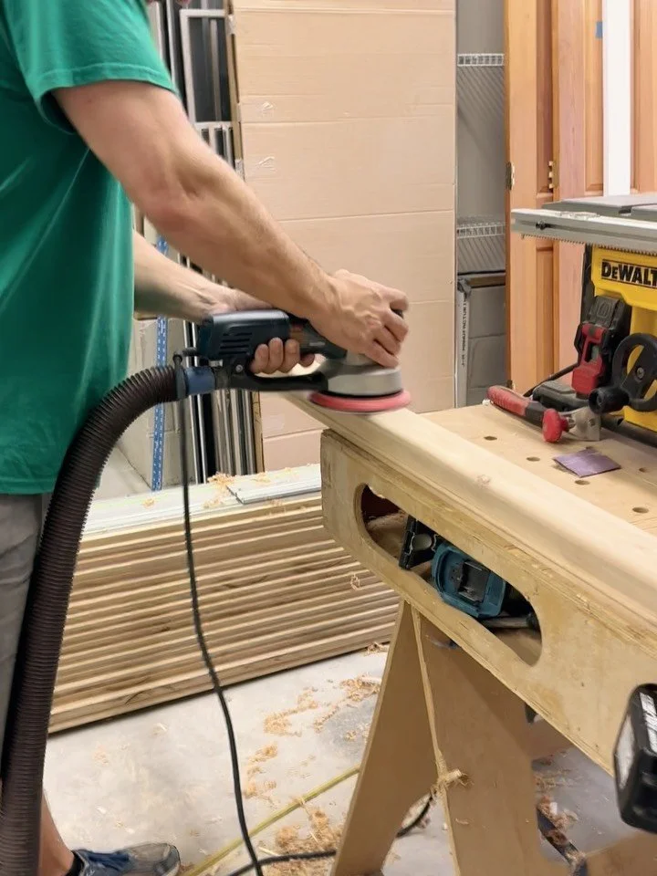 Preserving the curve!
Refinishing this original stair, one step at a time 😉

Follow along for more updates of this Delaware stair!

Video by: Room to Breathe Design &amp; Build

#studio360 #studio360architect #saraharmstrongaia #aia #Delaware #beach