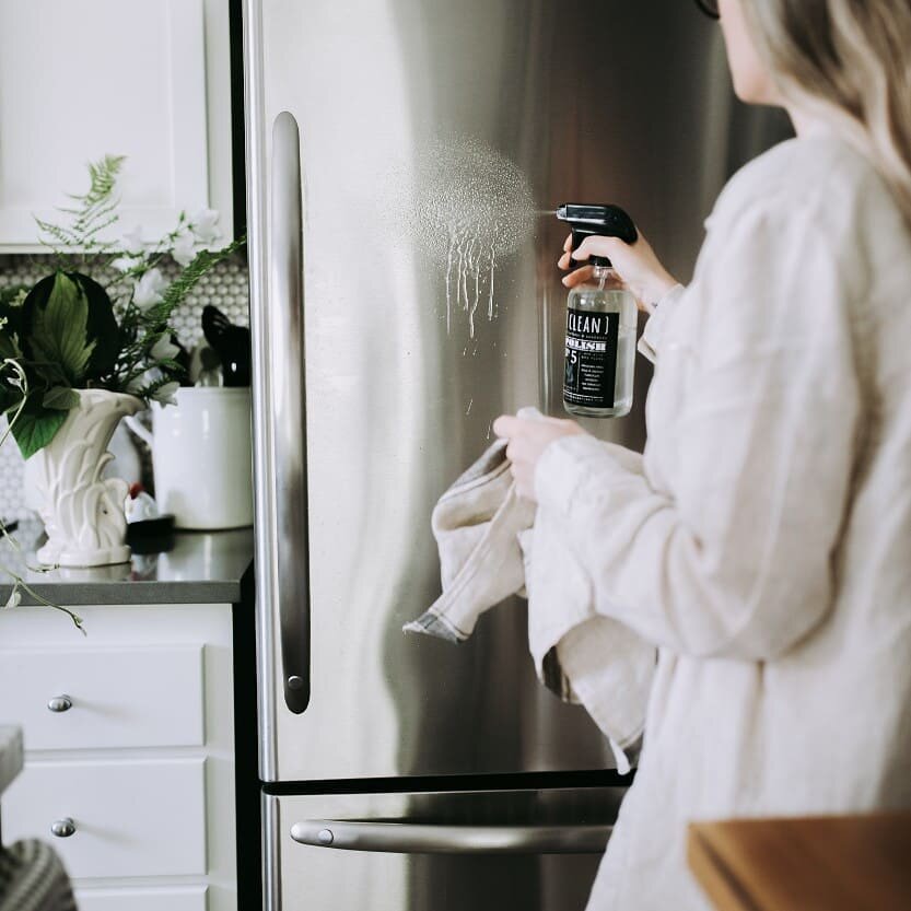 did you know most stainless steel cleaners are full of toxic chemicals &amp; carcinogens? ☠️

our formula № 4 {polish} is a much more gentle &amp; safer option. the special ingredient: fractioned coconut oil! 🥥 it removes sticky fingerprints while l