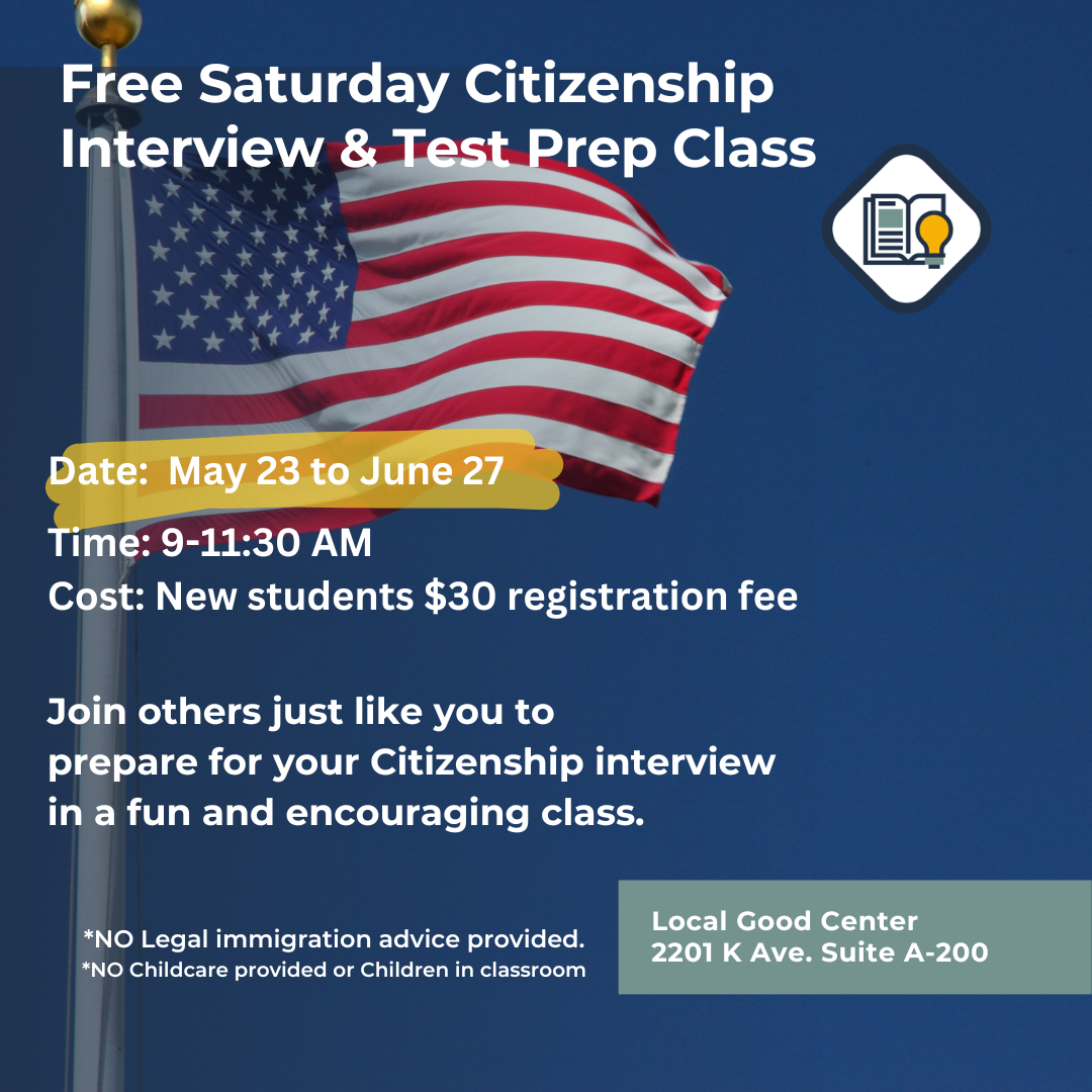Citizenship Test Prep Class 