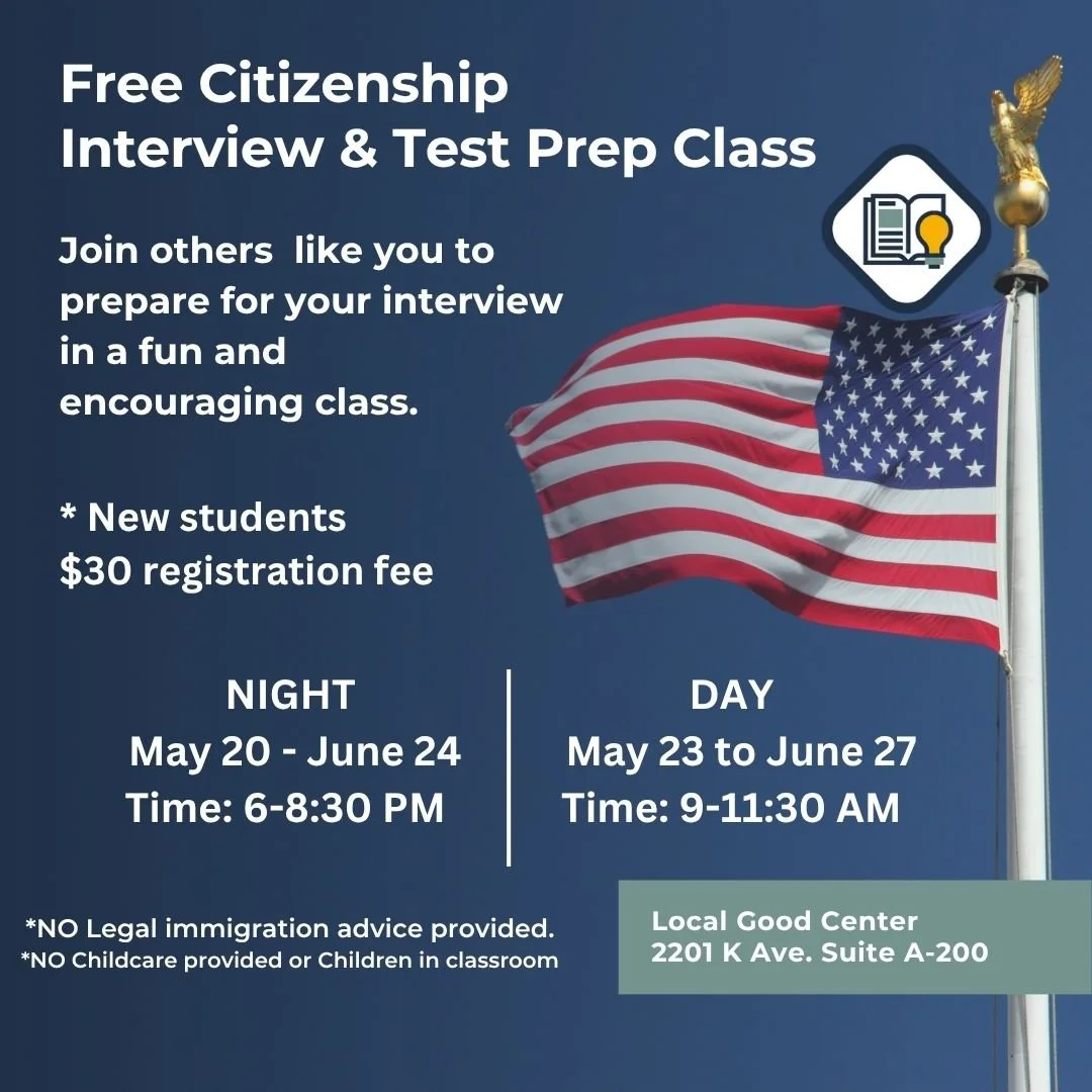 Citizenship Test Prep Class 