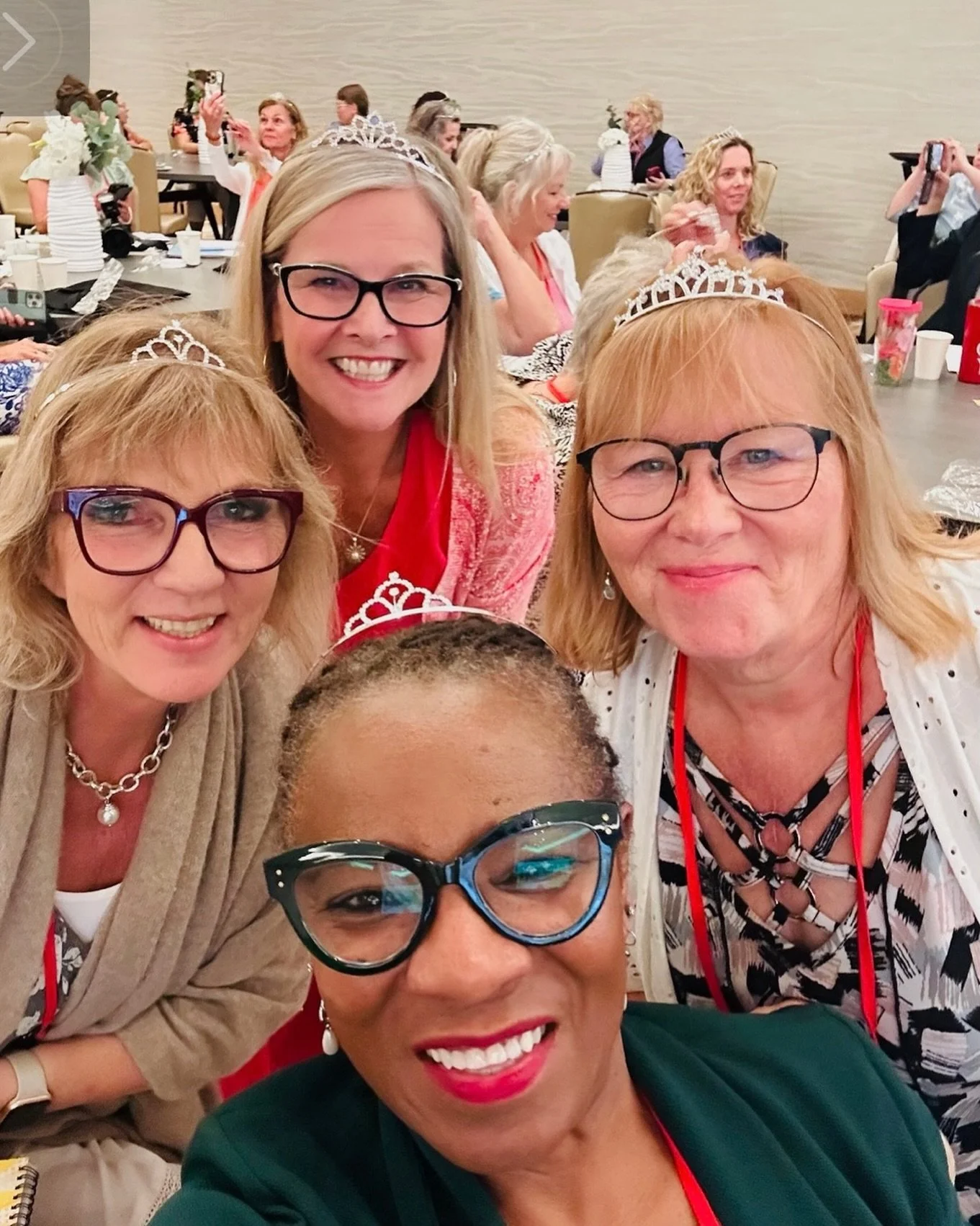 Several of the many &ldquo;Queens of the Kingdom&rdquo; rock&rsquo;n our tiaras at AWSA! Love you all and wish you every success in Christ Jesus. ❤️👸🏻