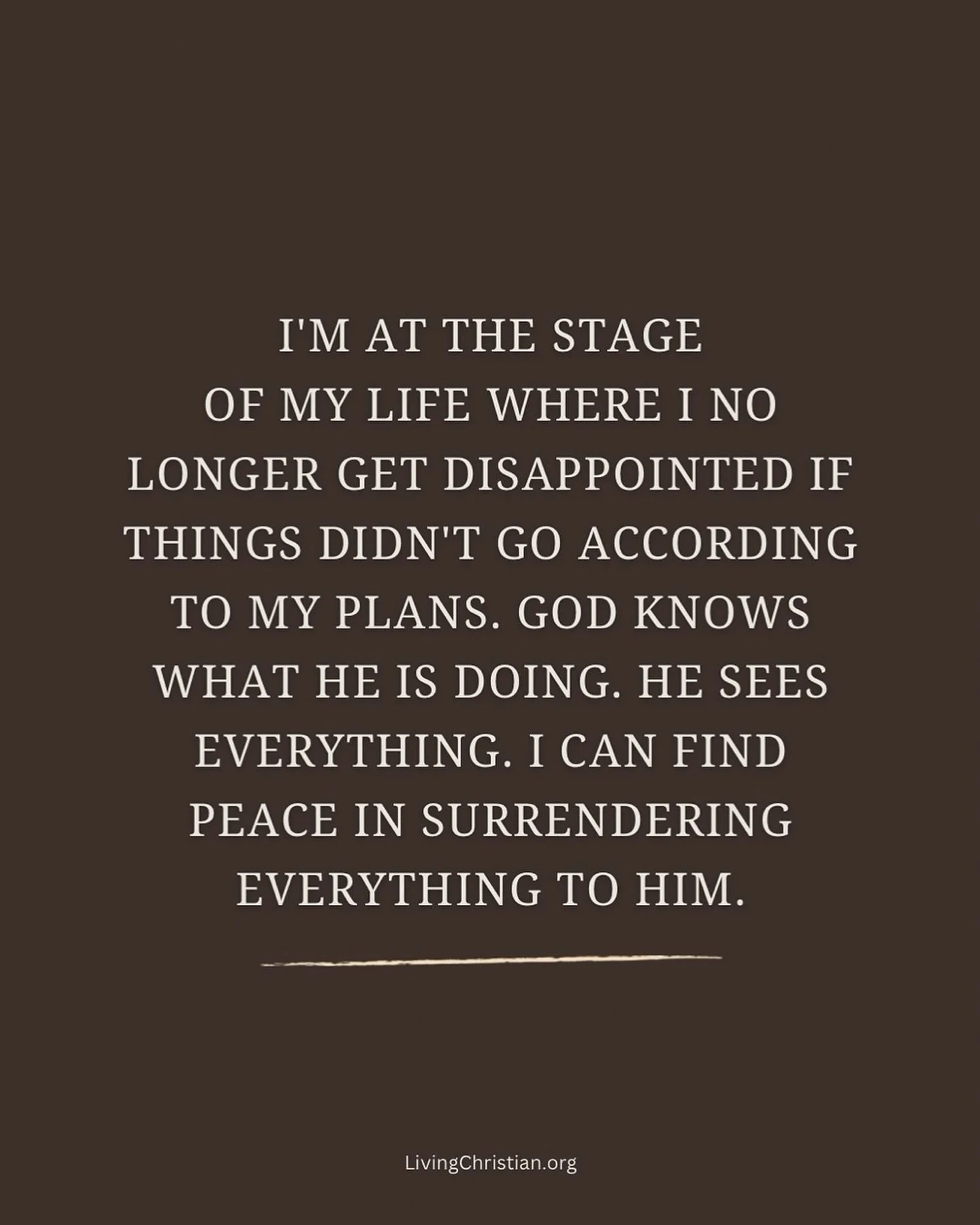 God knows what He is doing. Do not fear. Do not be anxious. &ldquo;Be still and know&hellip;&rdquo;