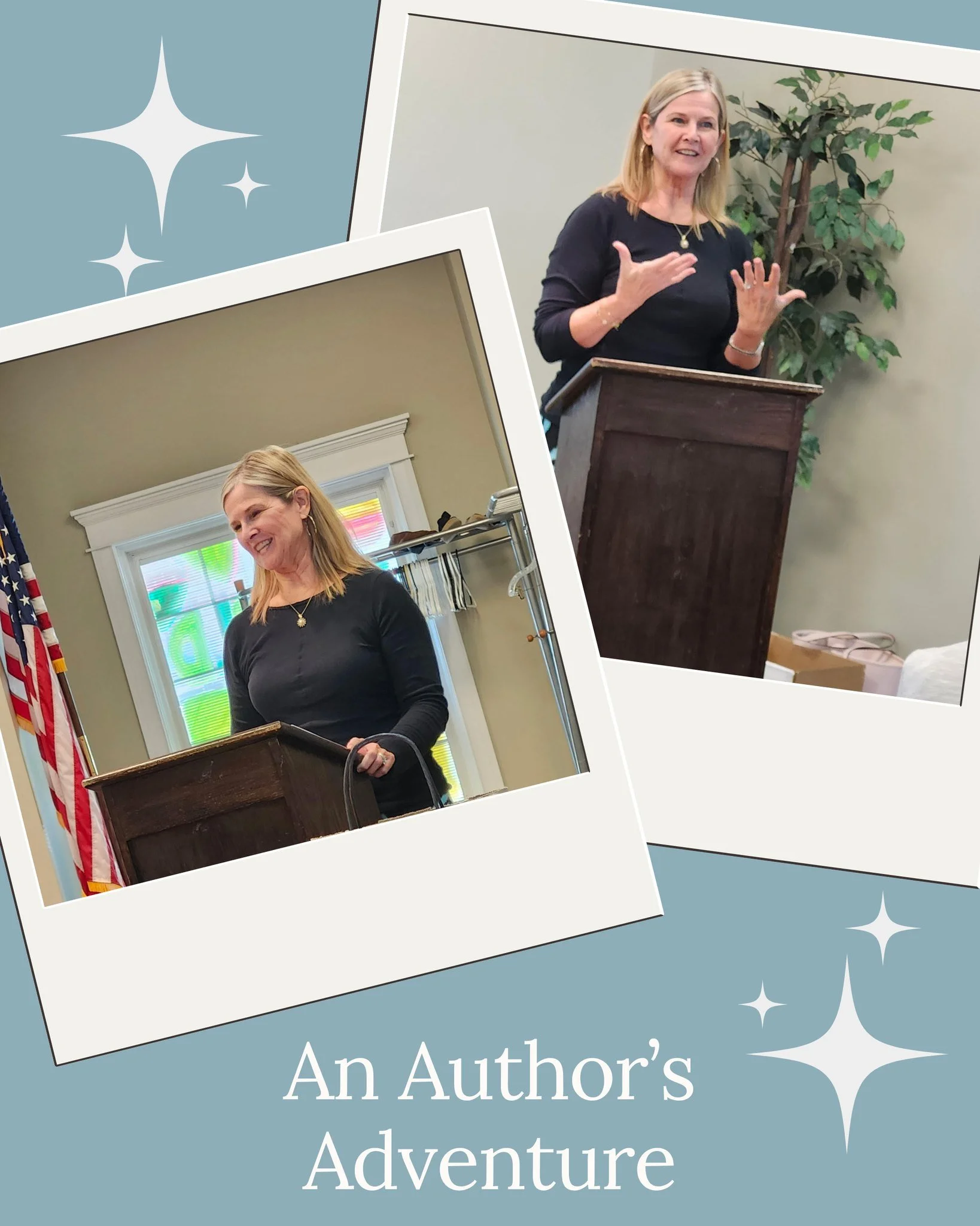 &quot;Loved how you shared the ways God has led you to writing and led you throughout your life. A real inspiration to us all.&quot;

These were kind words from one of the ladies at an event where I spoke last month. It was my pleasure to address the