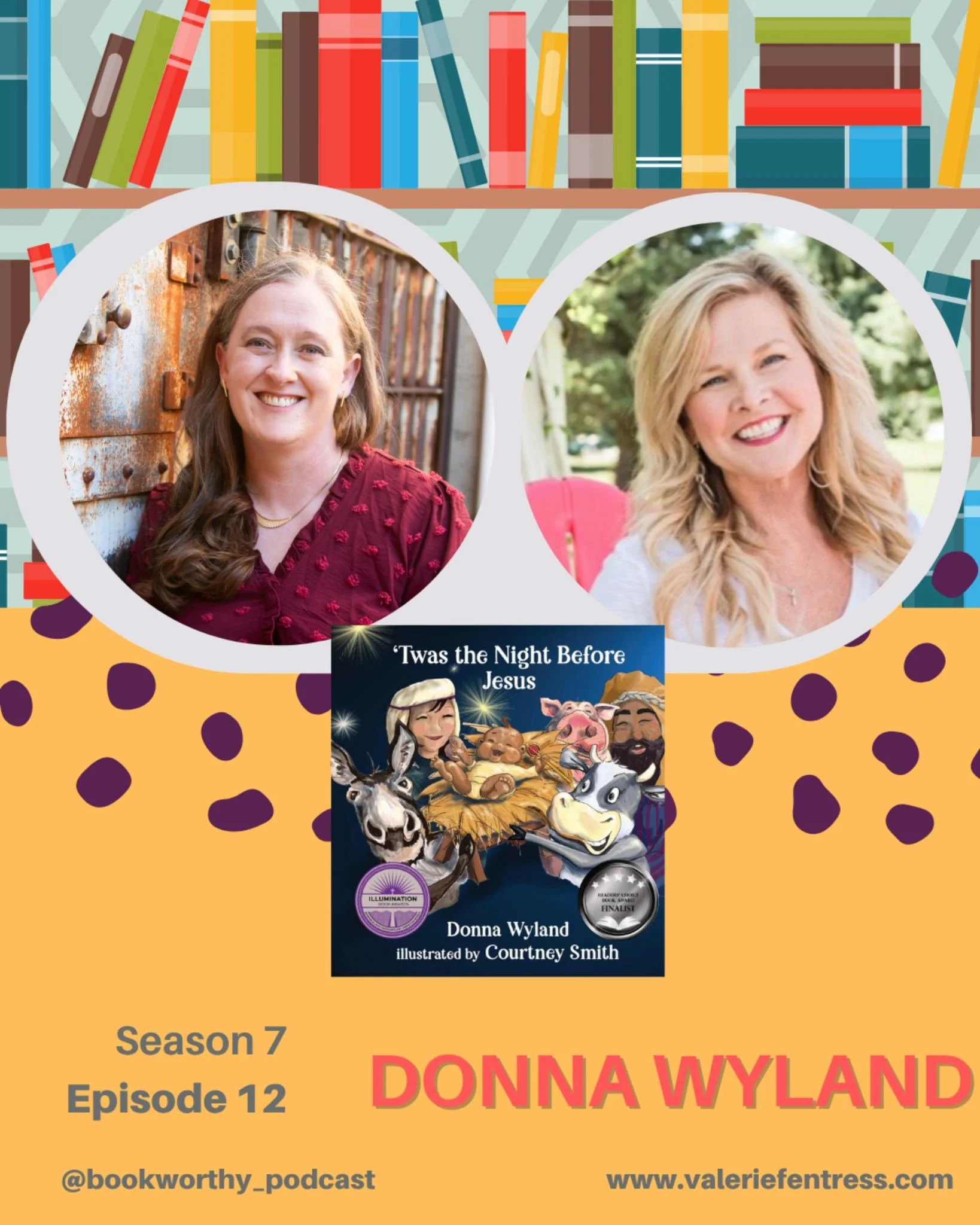 It was such an honor to be on the Book Worthy podcast with Valerie Fentress! We chatted about my latest children's book, 'Twas the Night Before Jesus' and the importance of Christmas traditions, the deeper message of the book, and my journey as a wri