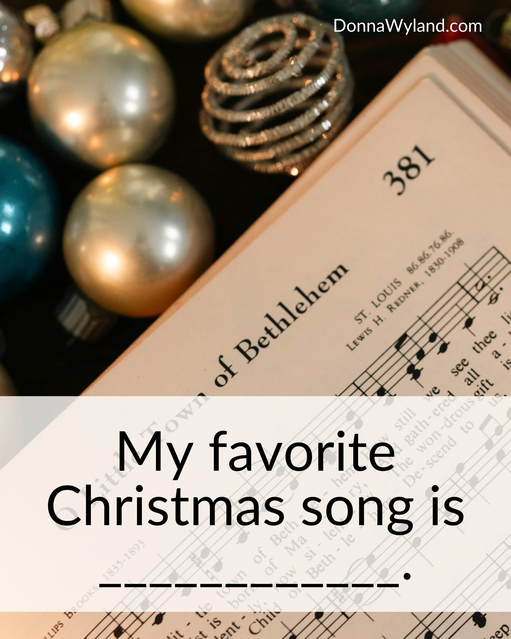 Are you already listening to Christmas music? What is one of your favorite songs of the season - one that really puts you in the Christmas spirit?